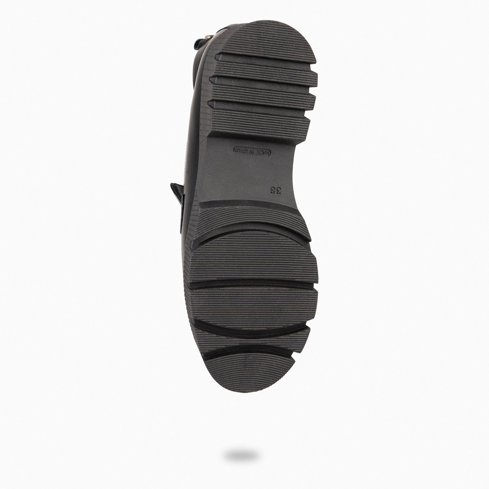 LOLA - Mocasín NEGRO con suela track - miMaO ®