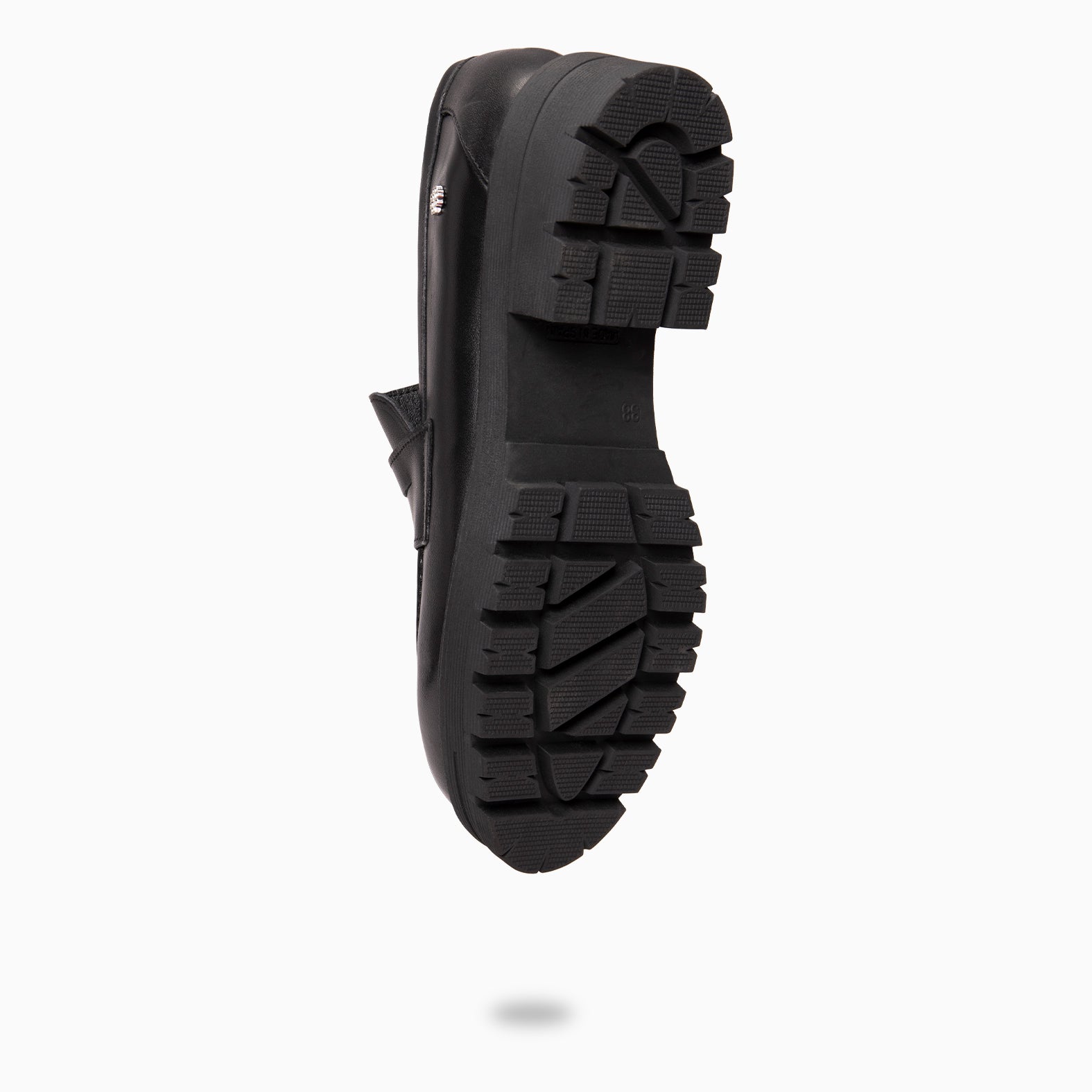 TRAVIS - Mocasin de piel de napa cepillada NEGRO - miMaO ®