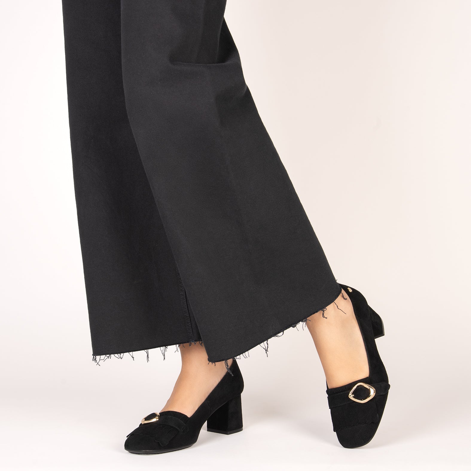 SISSI – Mocasines de tacón ancho NEGRO - miMaO ®