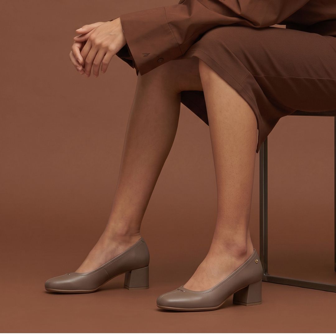 SAKURA - Zapatos de salón de tacón Baresoft TAUPE