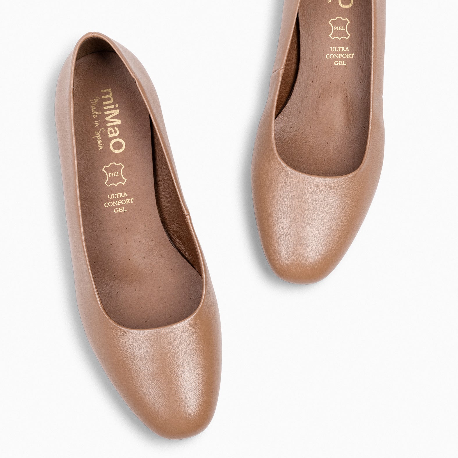 URBAN XS - Zapatos de tacón bajo de napa NUDE - miMaO ®