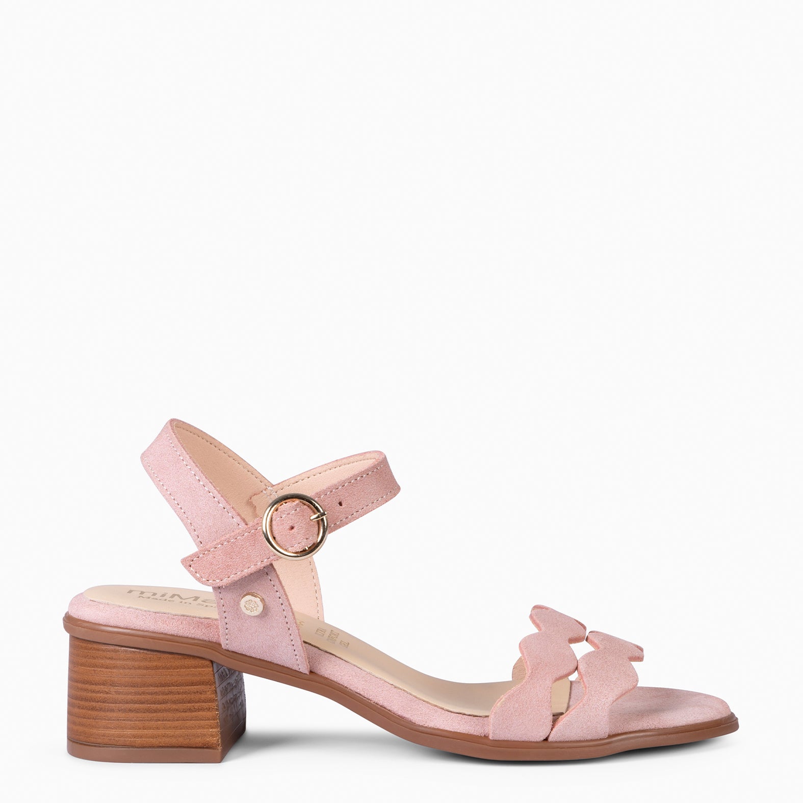 LETY - SANDALIA DE TACÓN DE VESTIR ROSA - miMaO ®