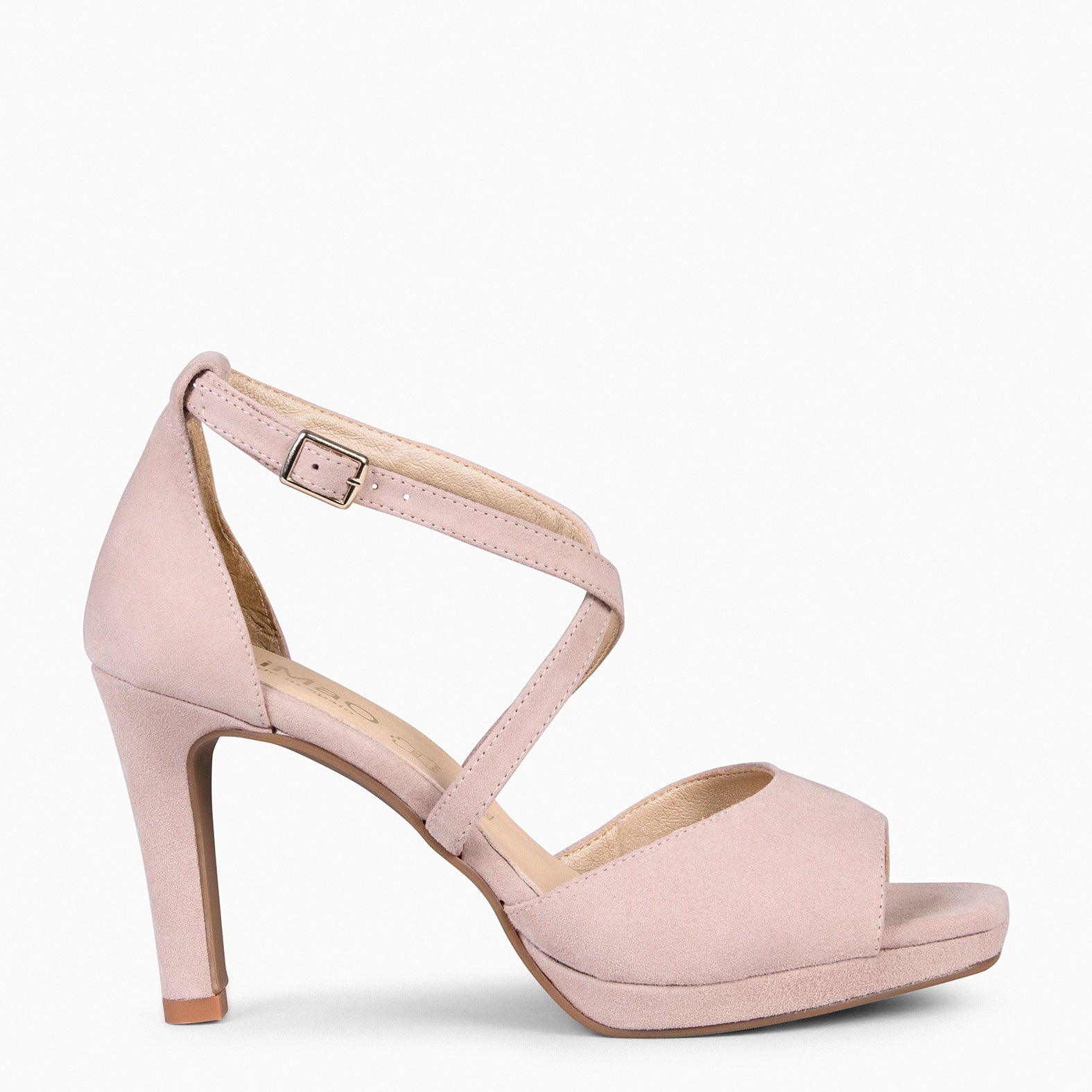 ROSSA - Sandalia de fiesta con tacón NUDE - miMaO ®