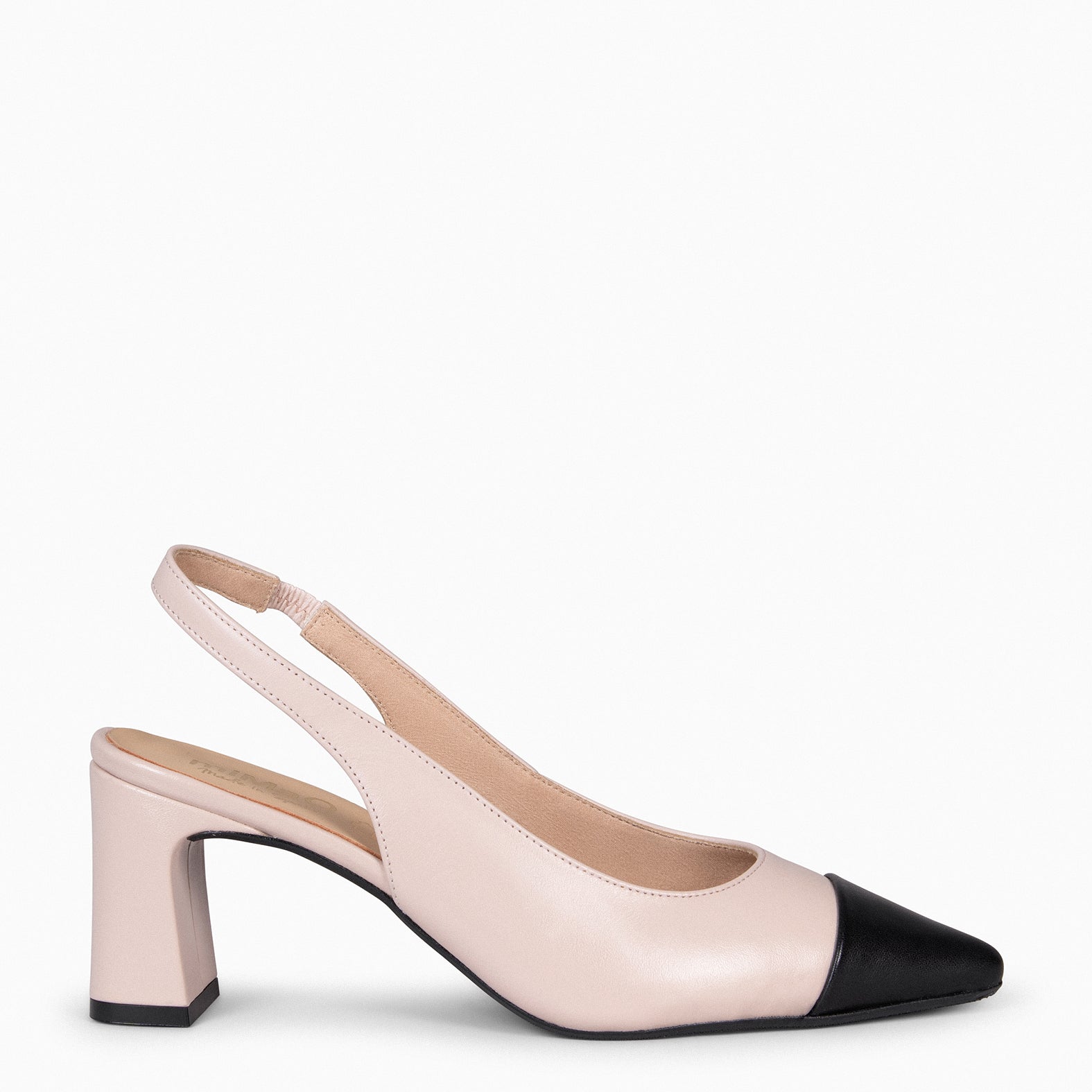 DIANA - Zapato NUDE puntera afilada NEGRO - miMaO ®