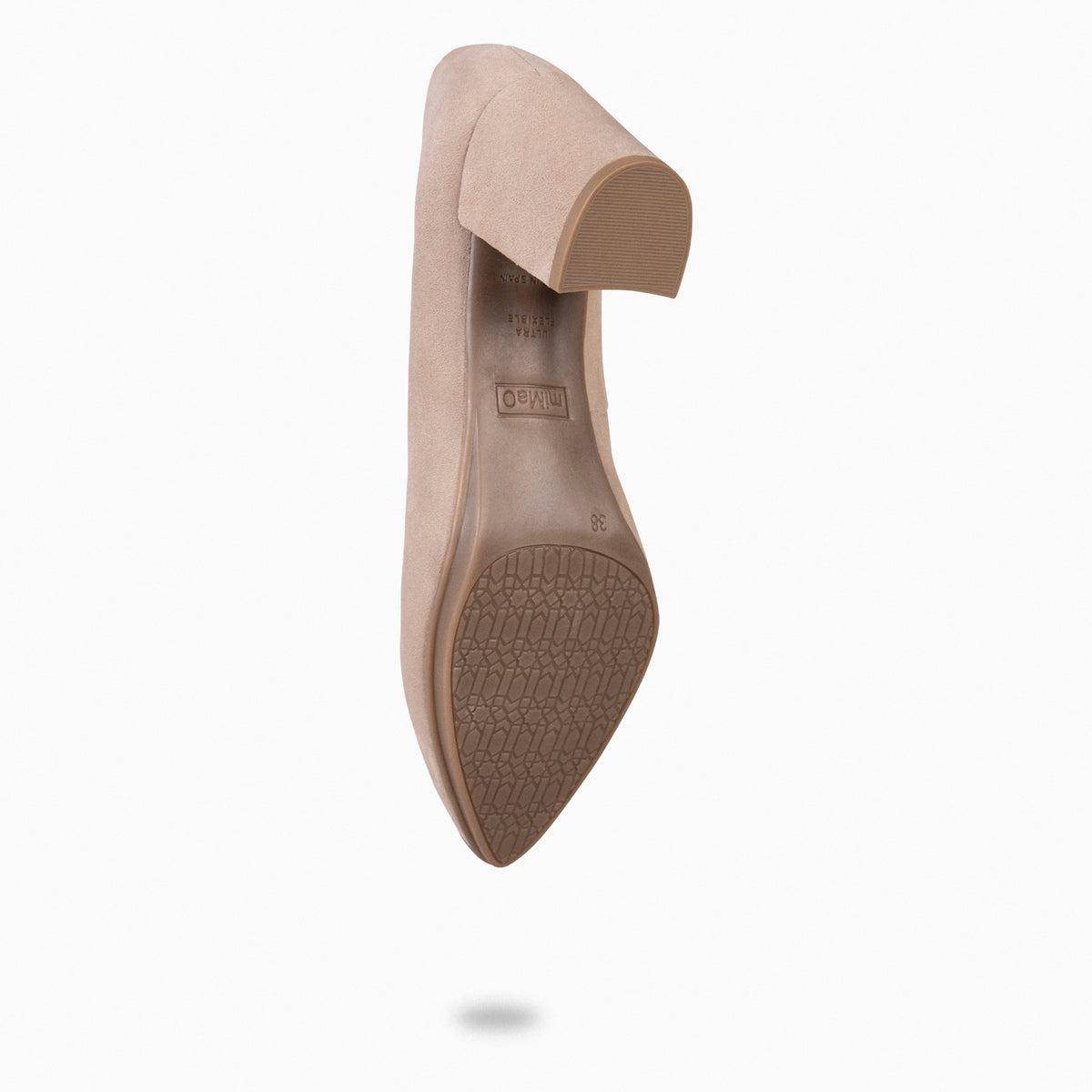 URBAN S - Escarpins à talon moyen en daim NUDE