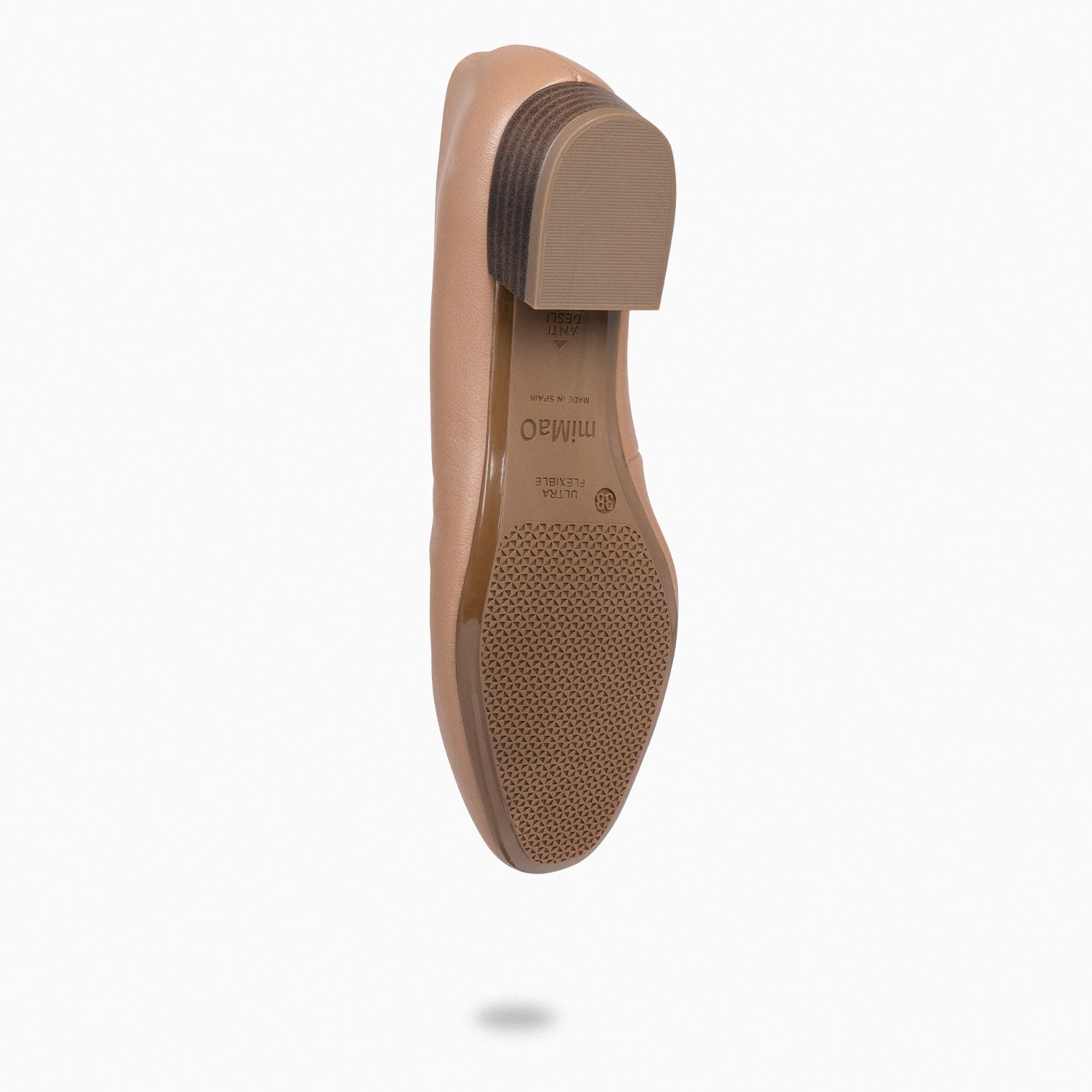 URBAN XS - Zapatos de tacón bajo de napa NUDE - miMaO ®