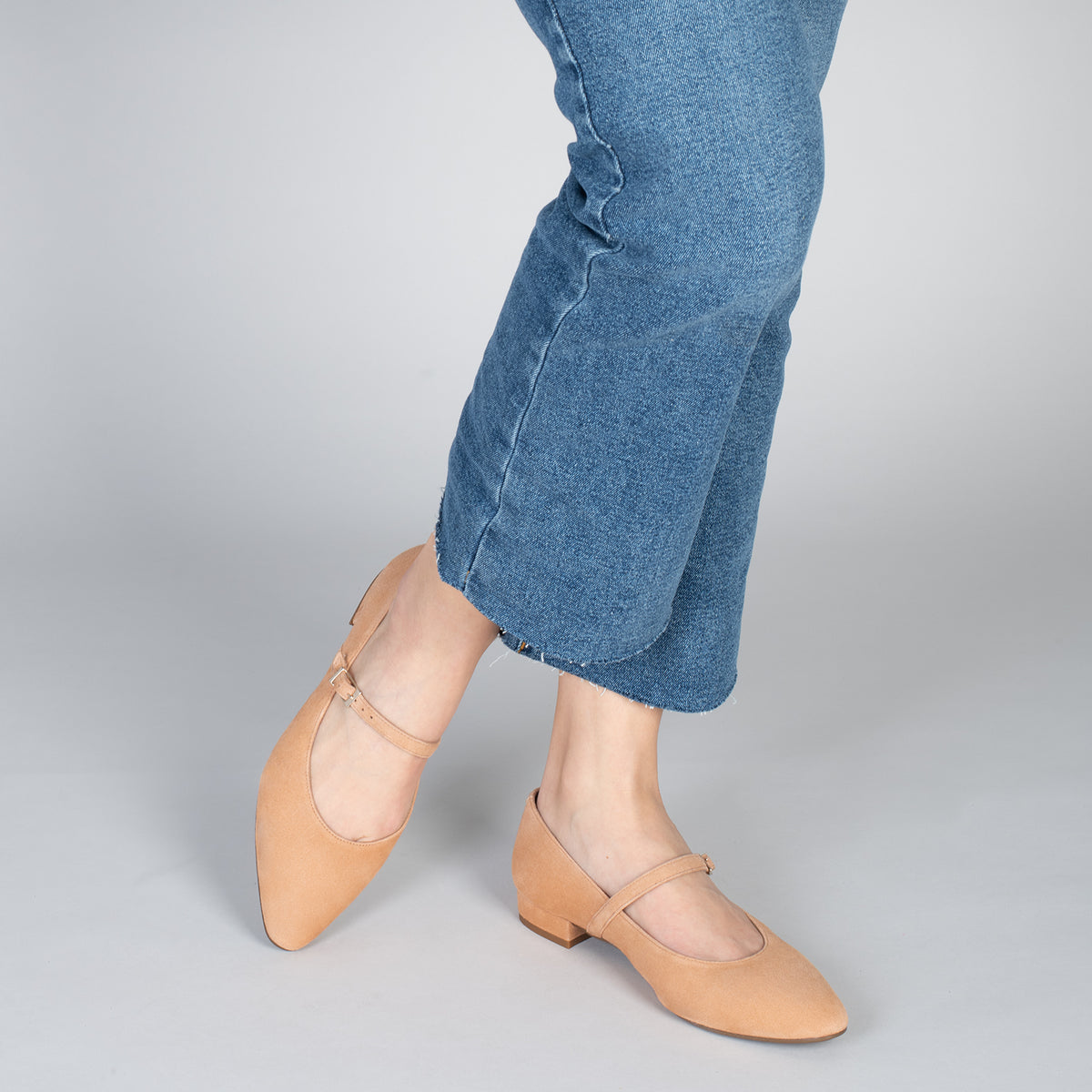 MERCEDITAS - Zapatos planos con hebilla TIERRA