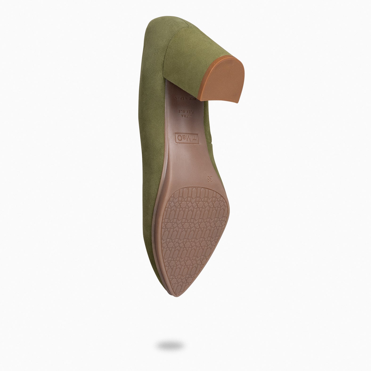 URBAN S - Zapatos de tacón medio de ante VERDE - miMaO ®
