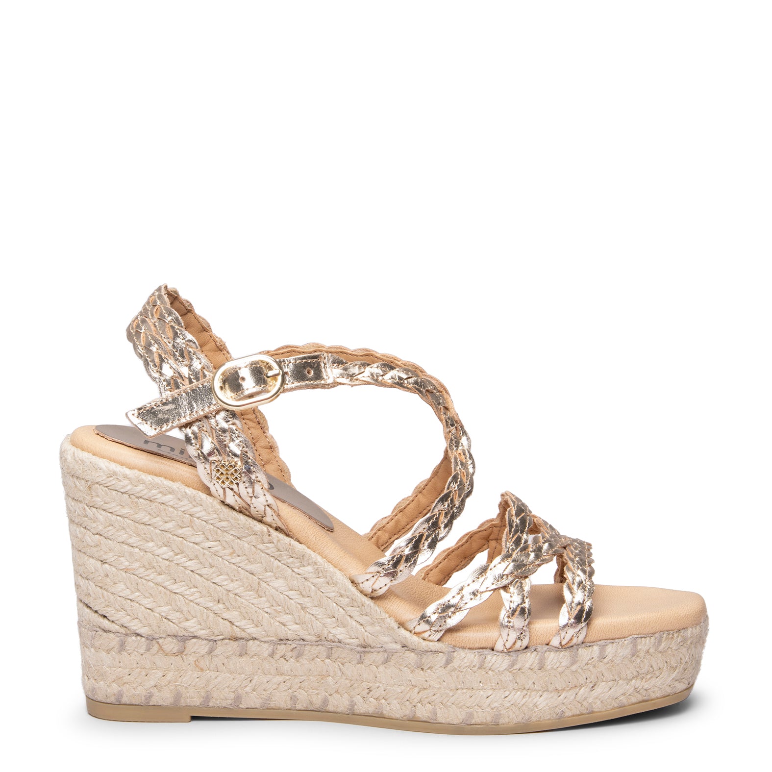 ARTEMISA - Espadrilles à lanières tressées ORO