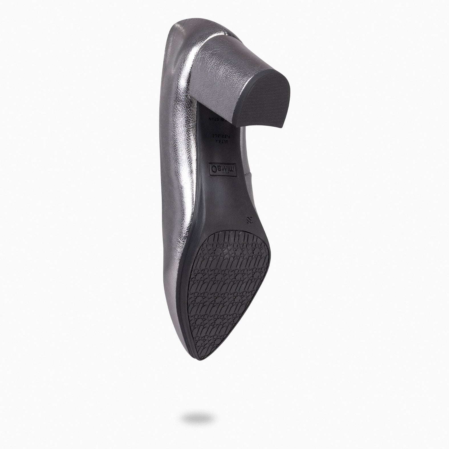 URBAN S SPLASH - Zapatos de piel metalizada PLATA - miMaO ®