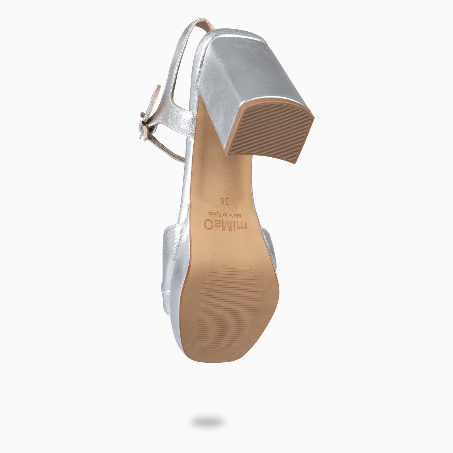 MICHELLE - ZAPATOS DE MUJER DE TACÓN ANCHO PLATA - miMaO ®