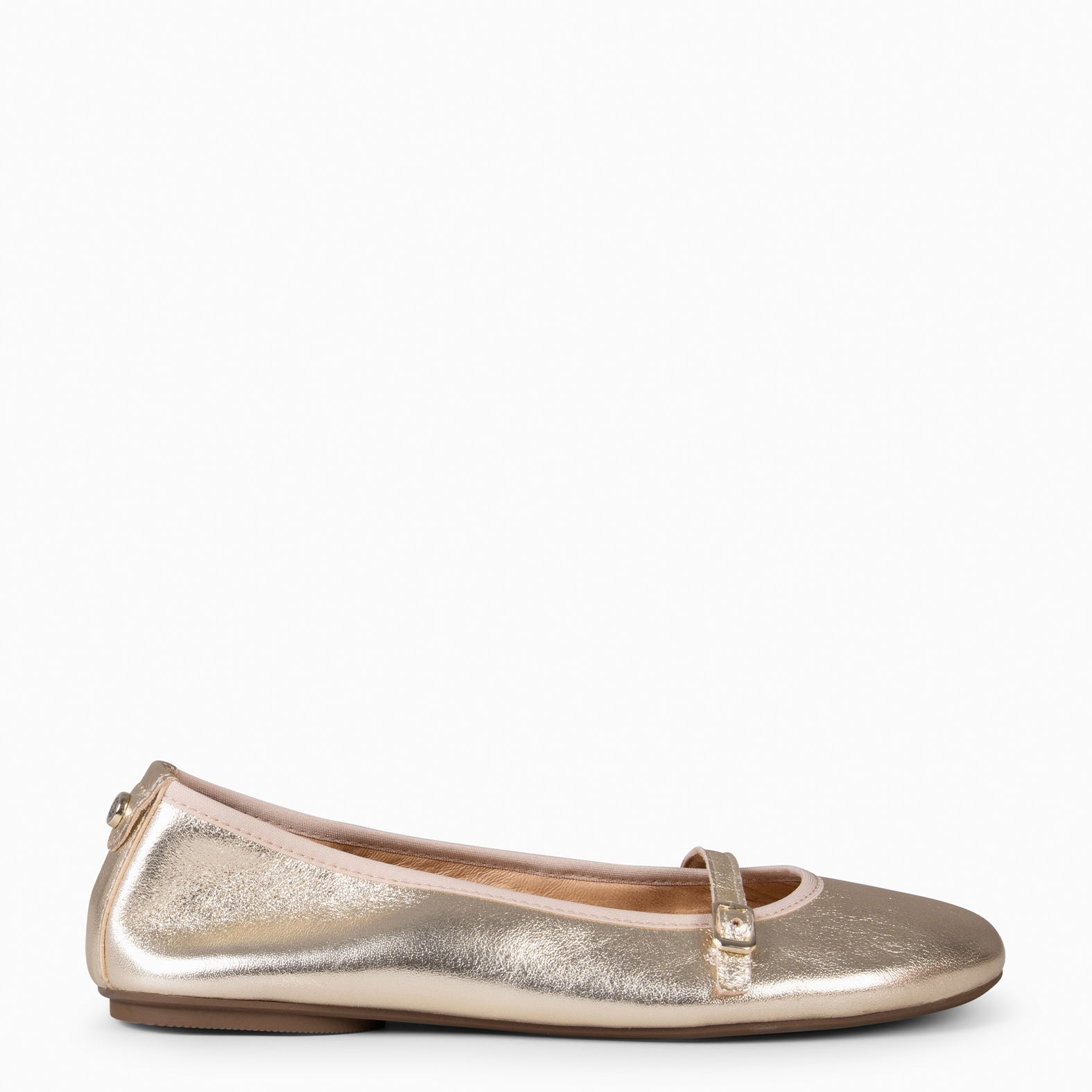 MANDY - BAILARINA PLANA BARESOFT PLATINO - miMaO ®
