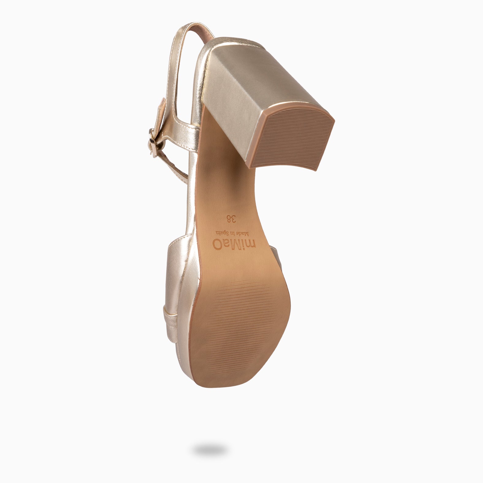 MICHELLE - ZAPATOS DE MUJER DE TACÓN ANCHO PLATINO