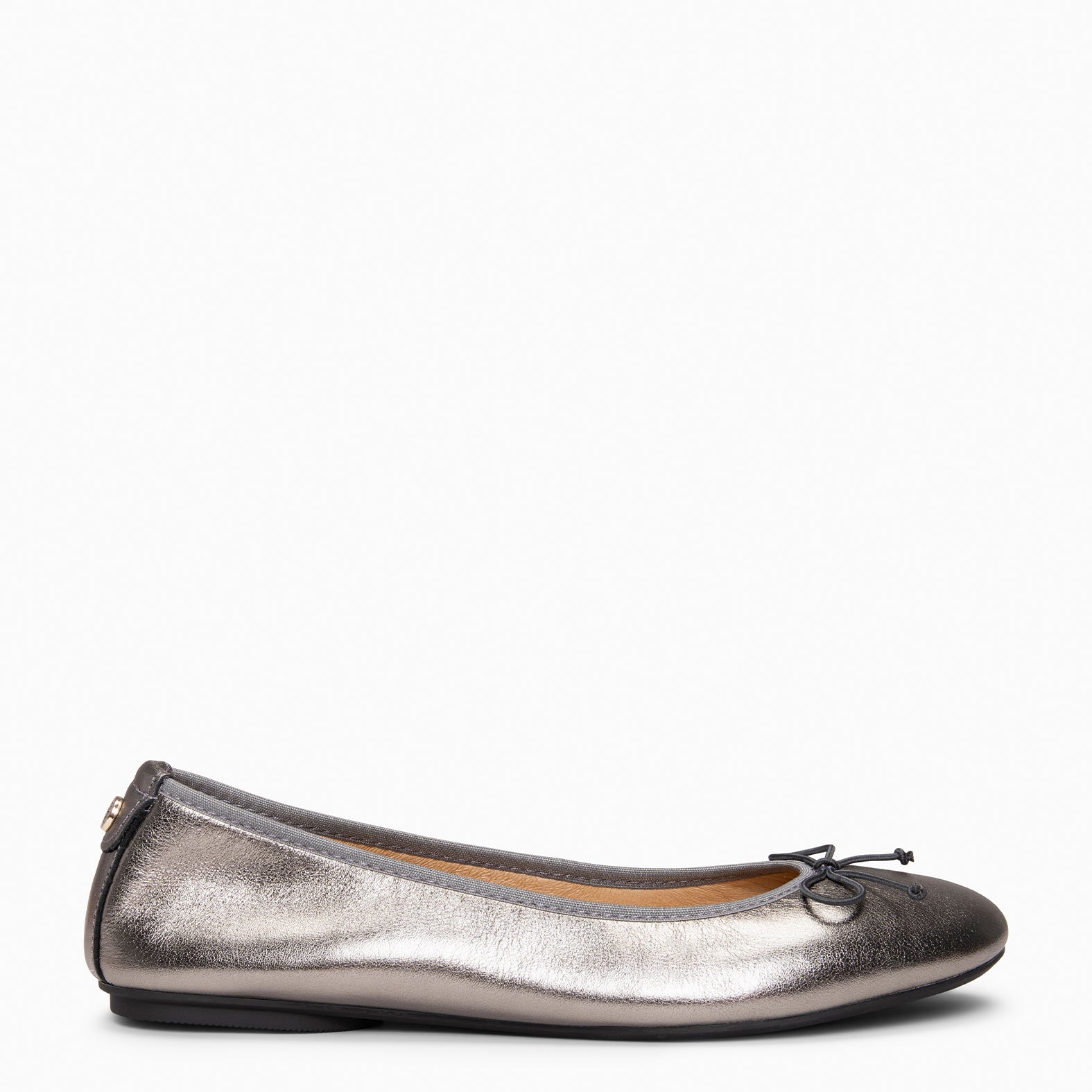 CAMPANILLA - Bailarinas baresoft con lazo PLOMO