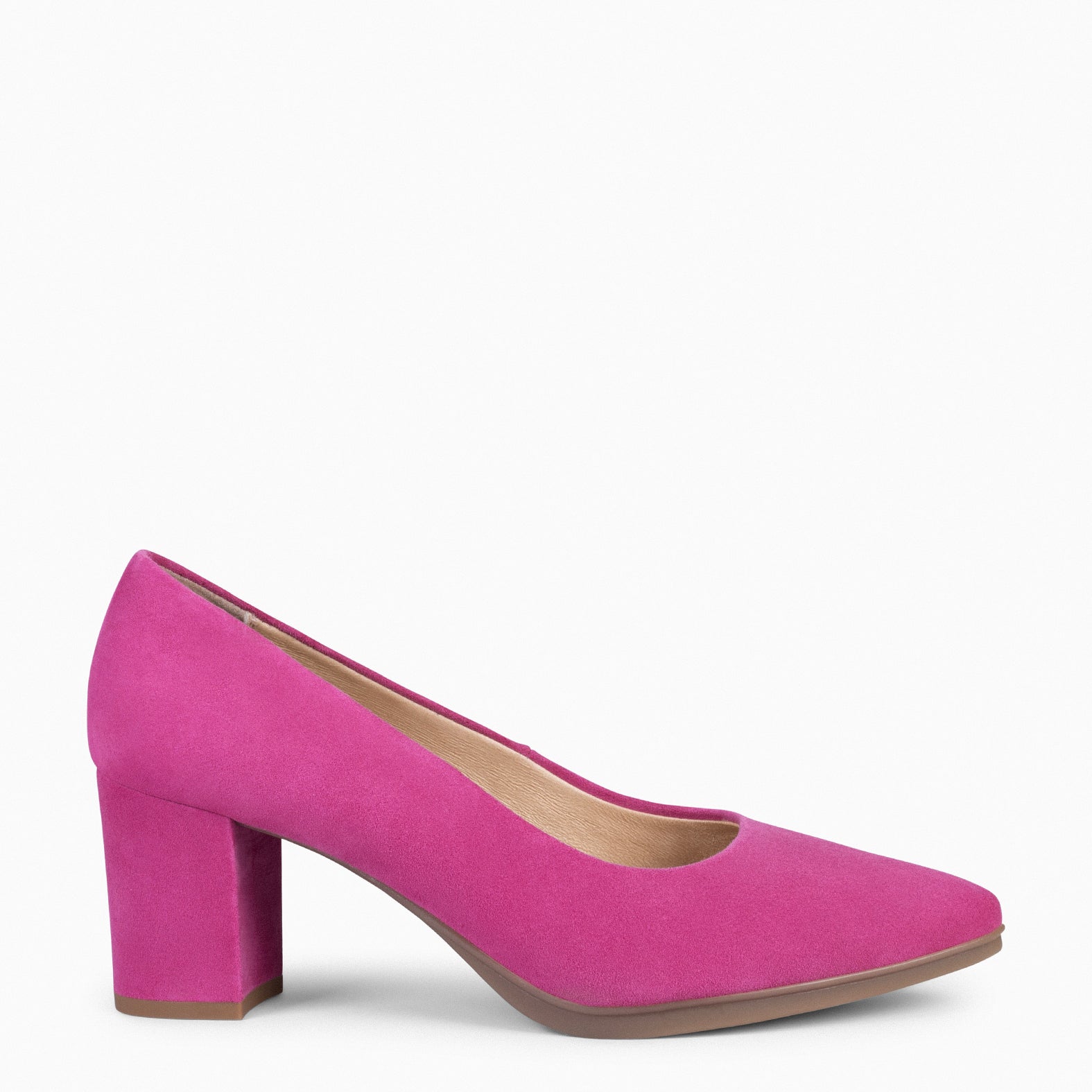 URBAN S - Zapato de tacón medio ante FUCSIA - miMaO ®