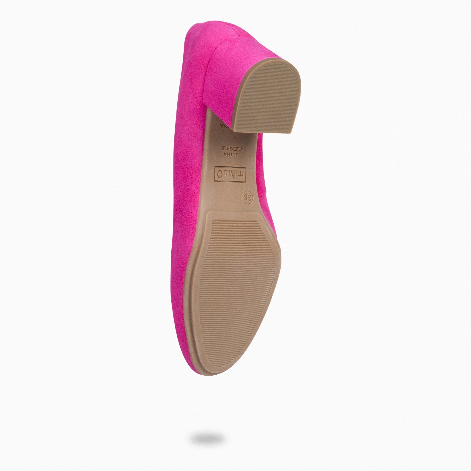 URBAN REDONDO - Zapatos de tacón bajo de ante FUCSIA - miMaO ®