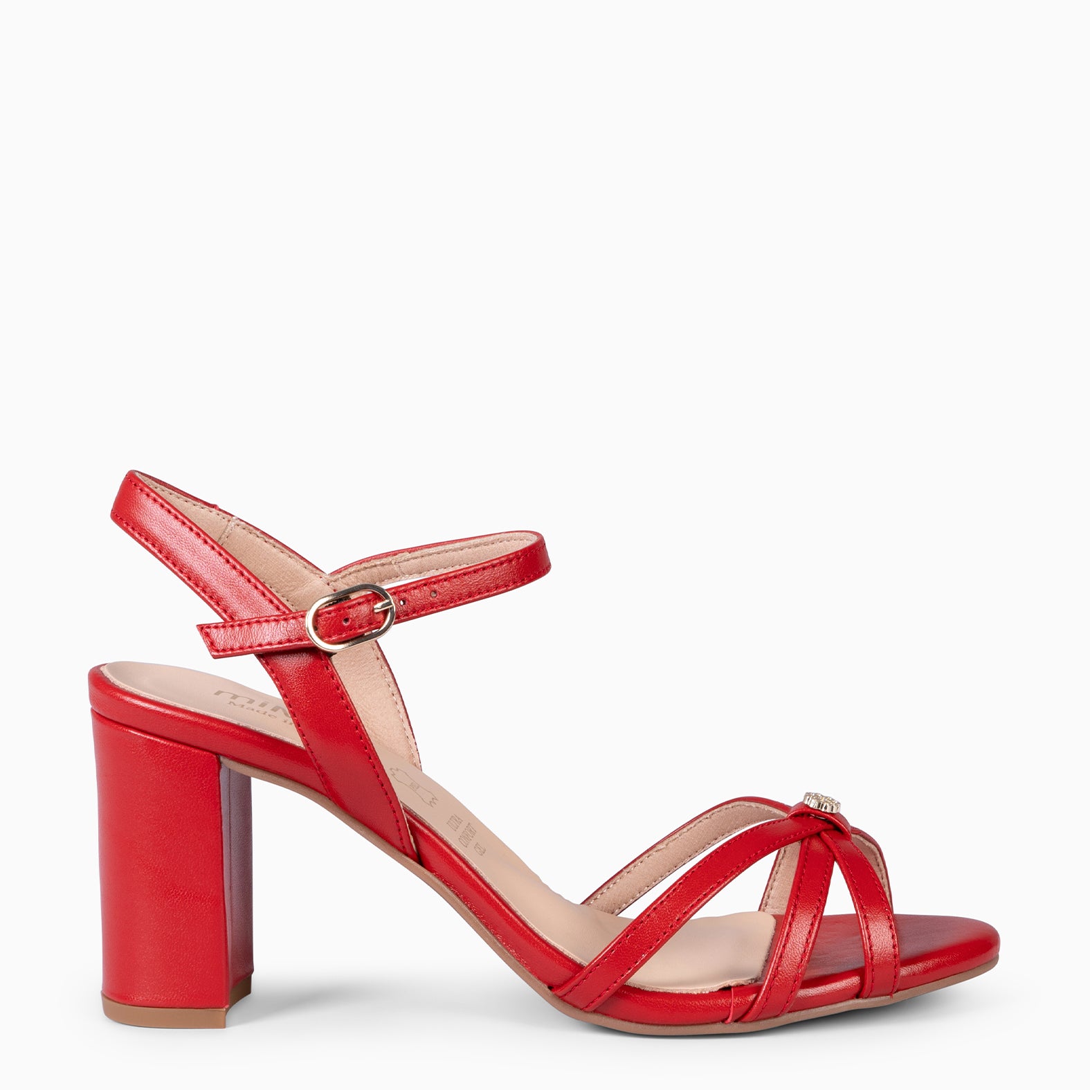 SONIA - SANDALIAS ELEGANTES DE TACÓN ALTO ROJO - miMaO ®