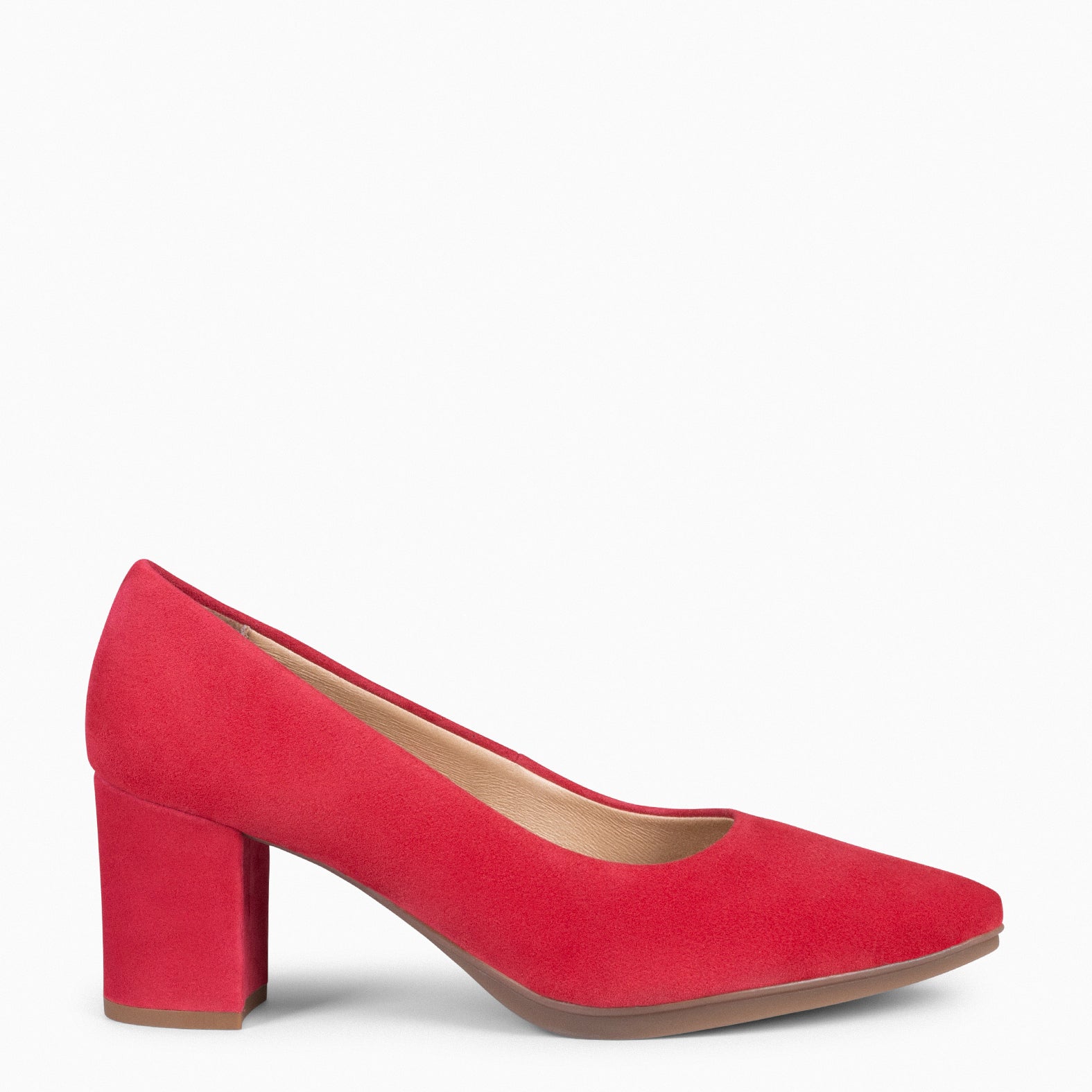 URBAN S - Zapato de tacón medio ante ROJO - miMaO ®