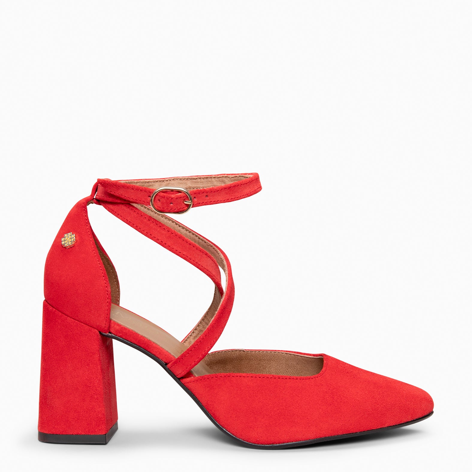 ARIEL - Zapato de tacón ancho ROJO - miMaO ®