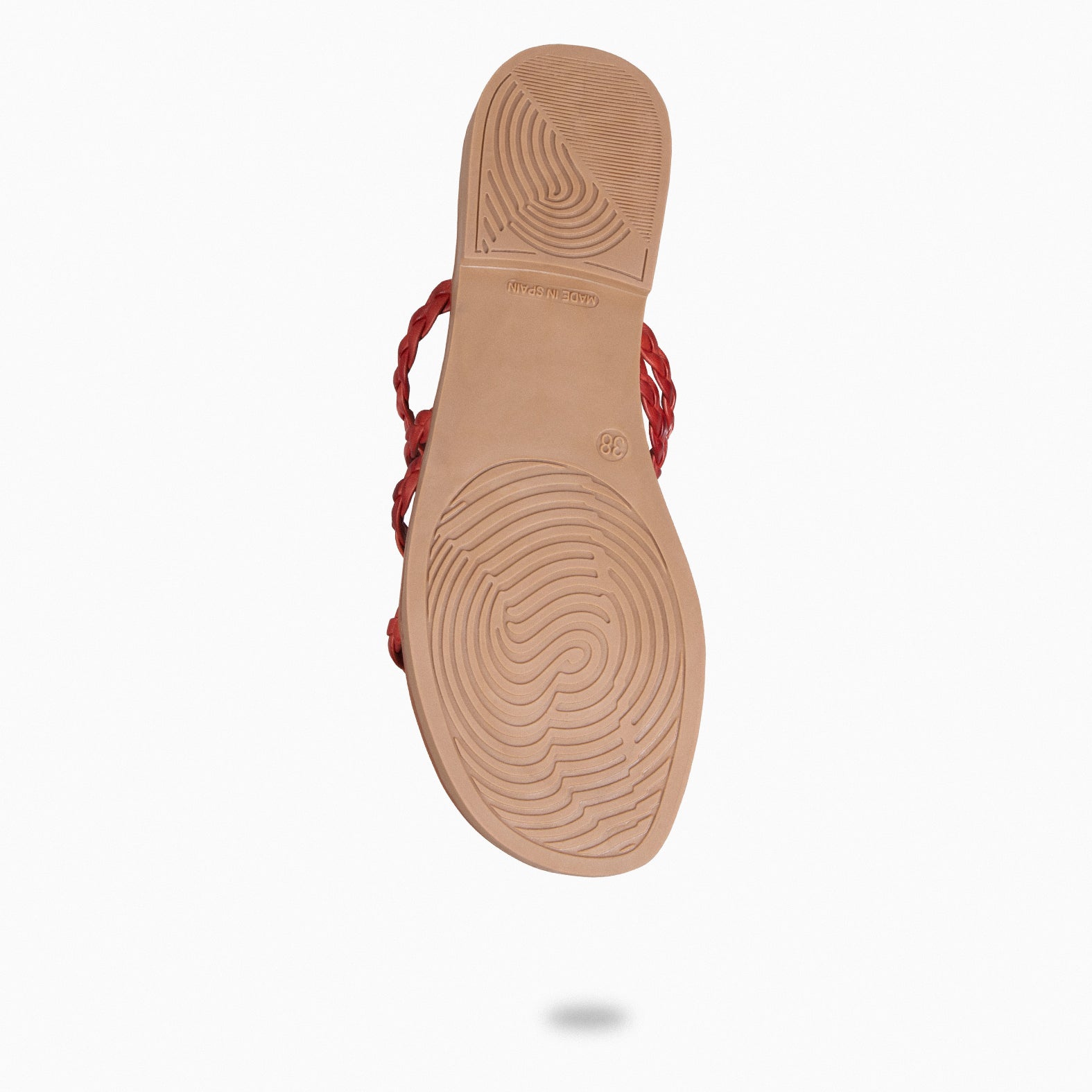 HIDRA - RED braided sandals
