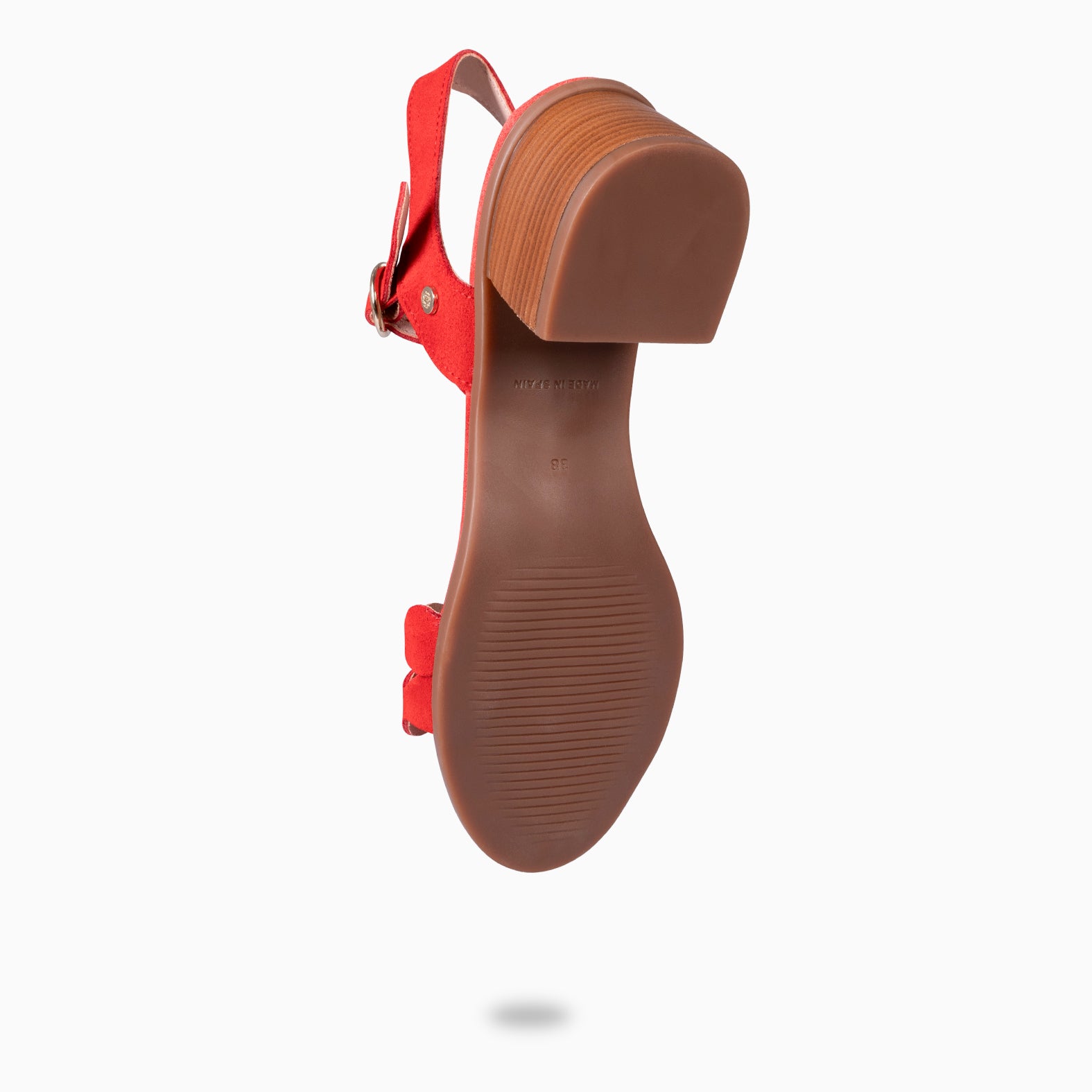 LETY – Sandales à talon ultra confort ROUGE