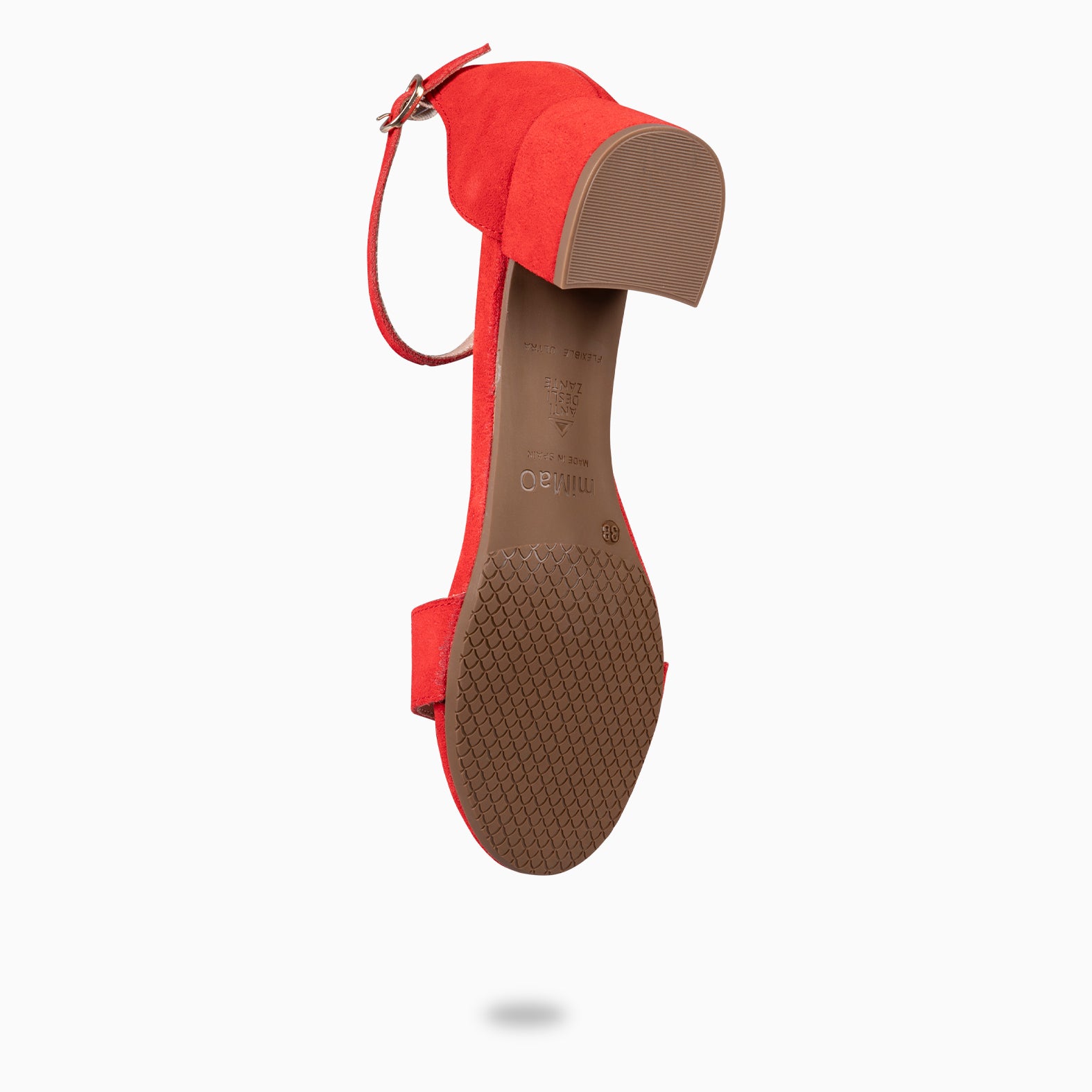 BEATRIZ – Sandalias de tacón ancho ROJO - miMaO ®
