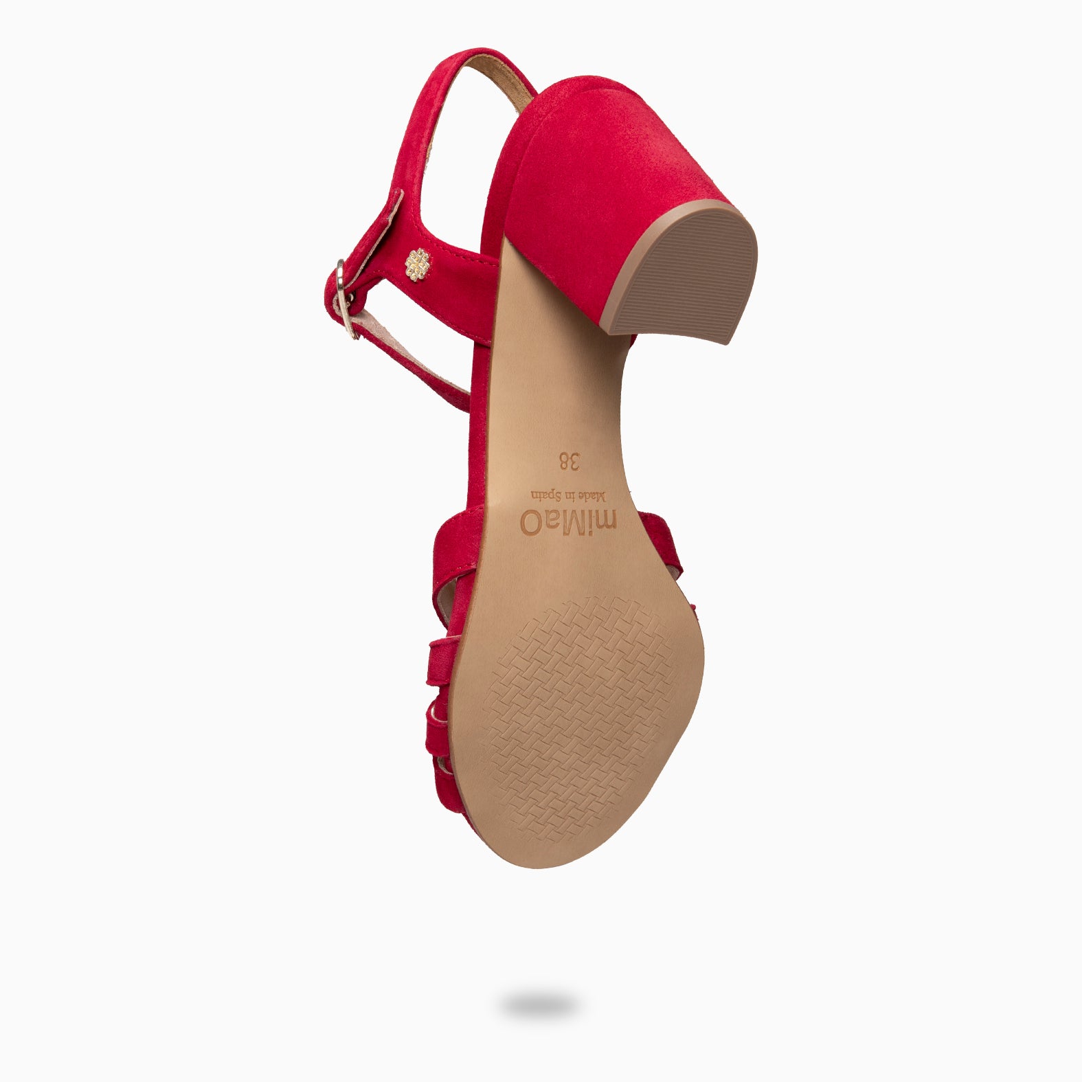 MUSA – Sandalias de Tacón ancho ROJO - miMaO ®