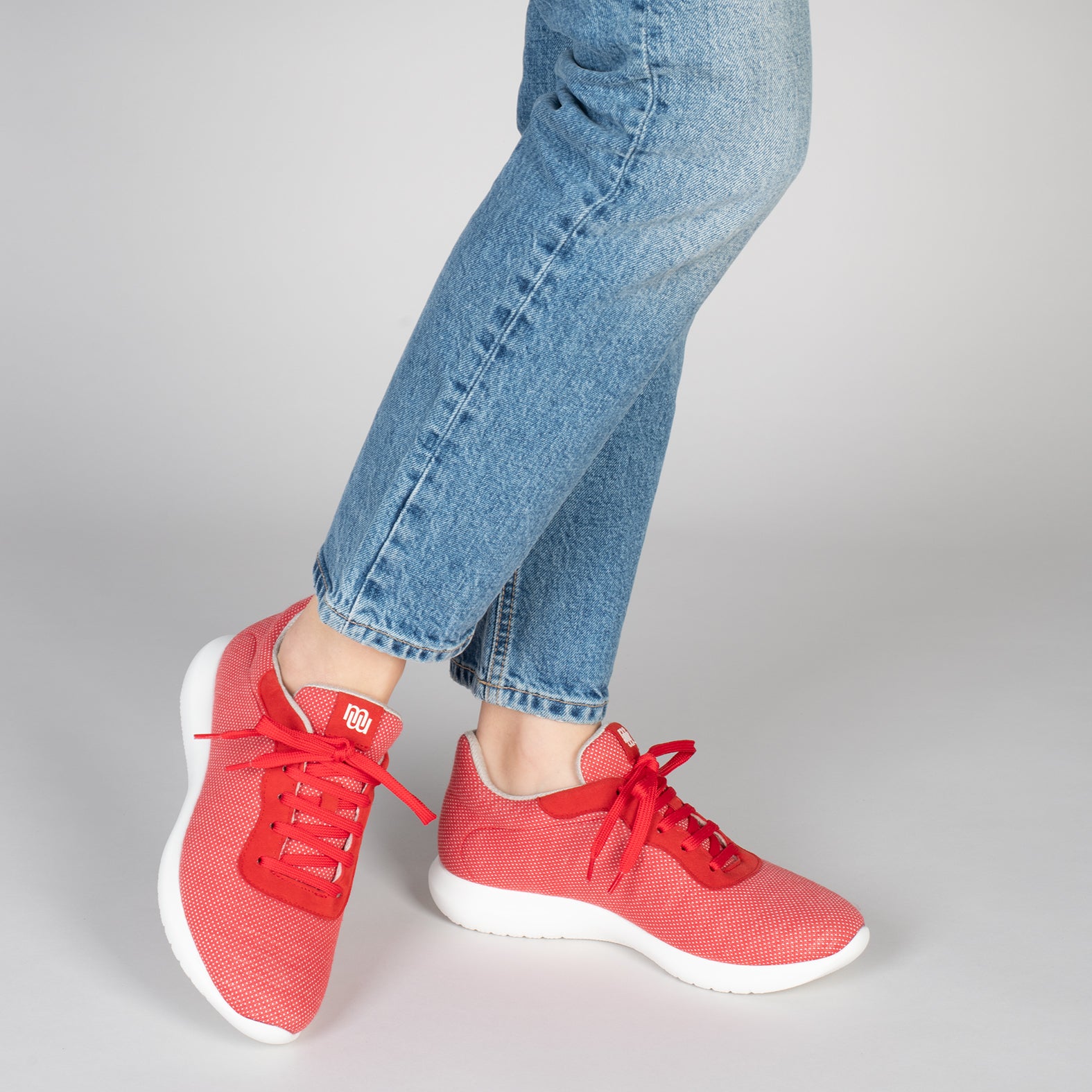 YOGA – Zapatillas deportivas de lana merino ROJO - miMaO ®
