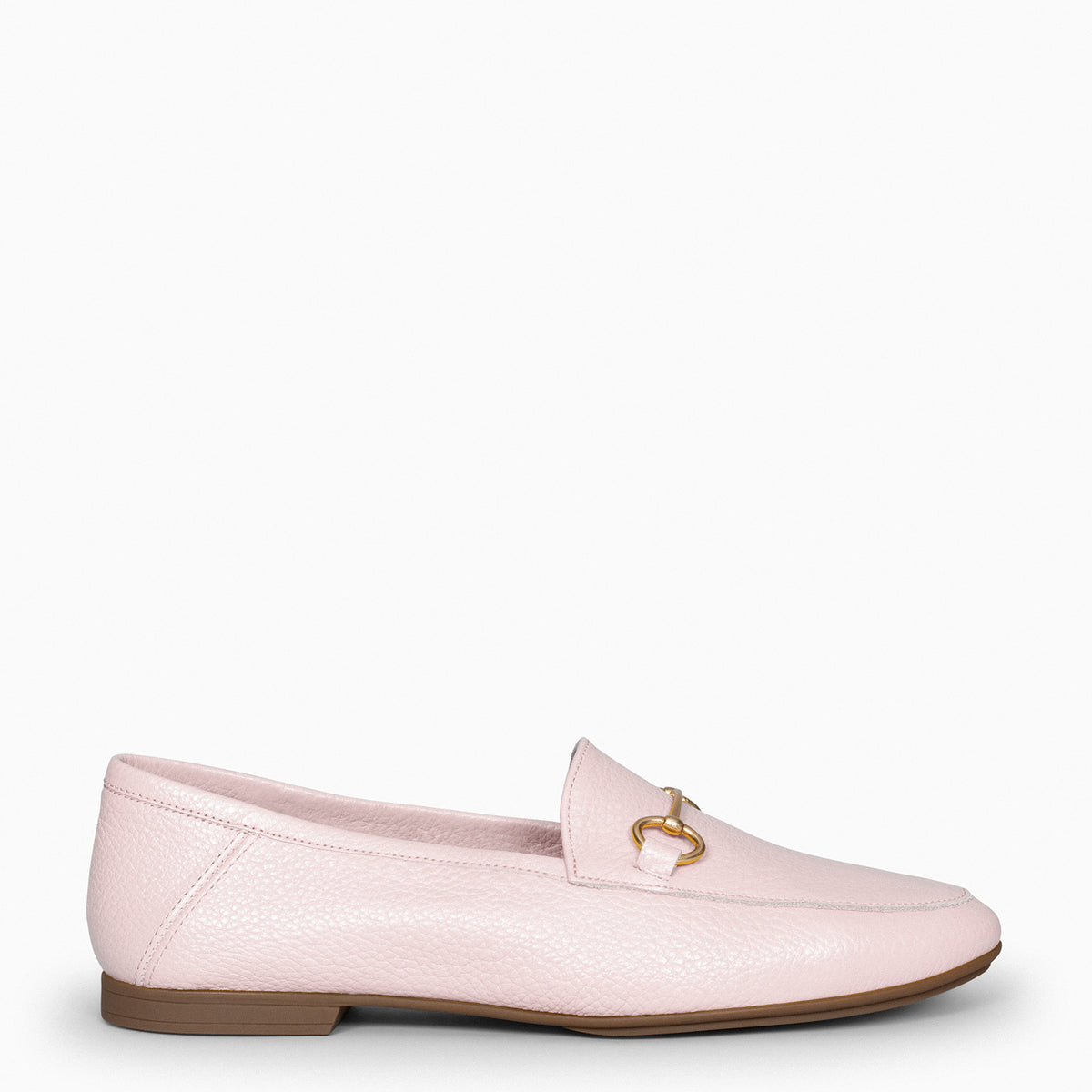 STYLE – Mocasines planos con adorno metalizado ROSA