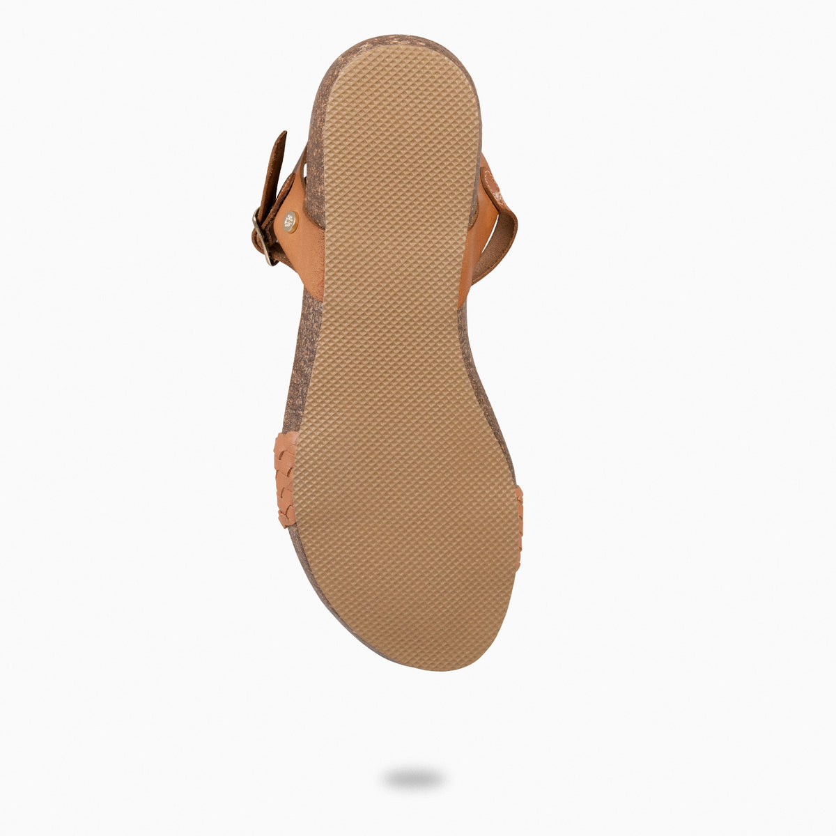 AIRE - Sandalias Planas BIO tira Trenzada CAMEL