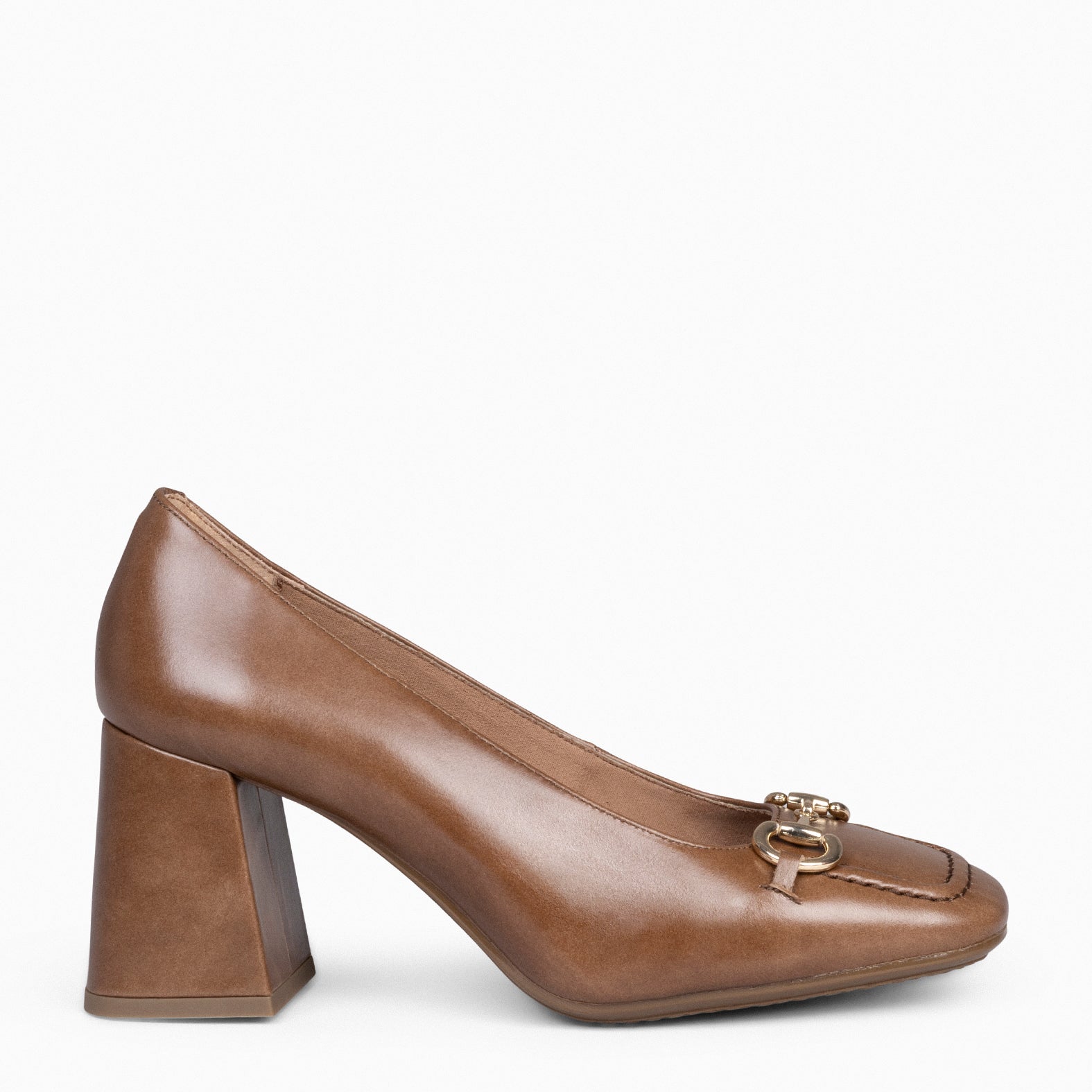 MÍA – Zapatos con tacón Bloque TAUPE