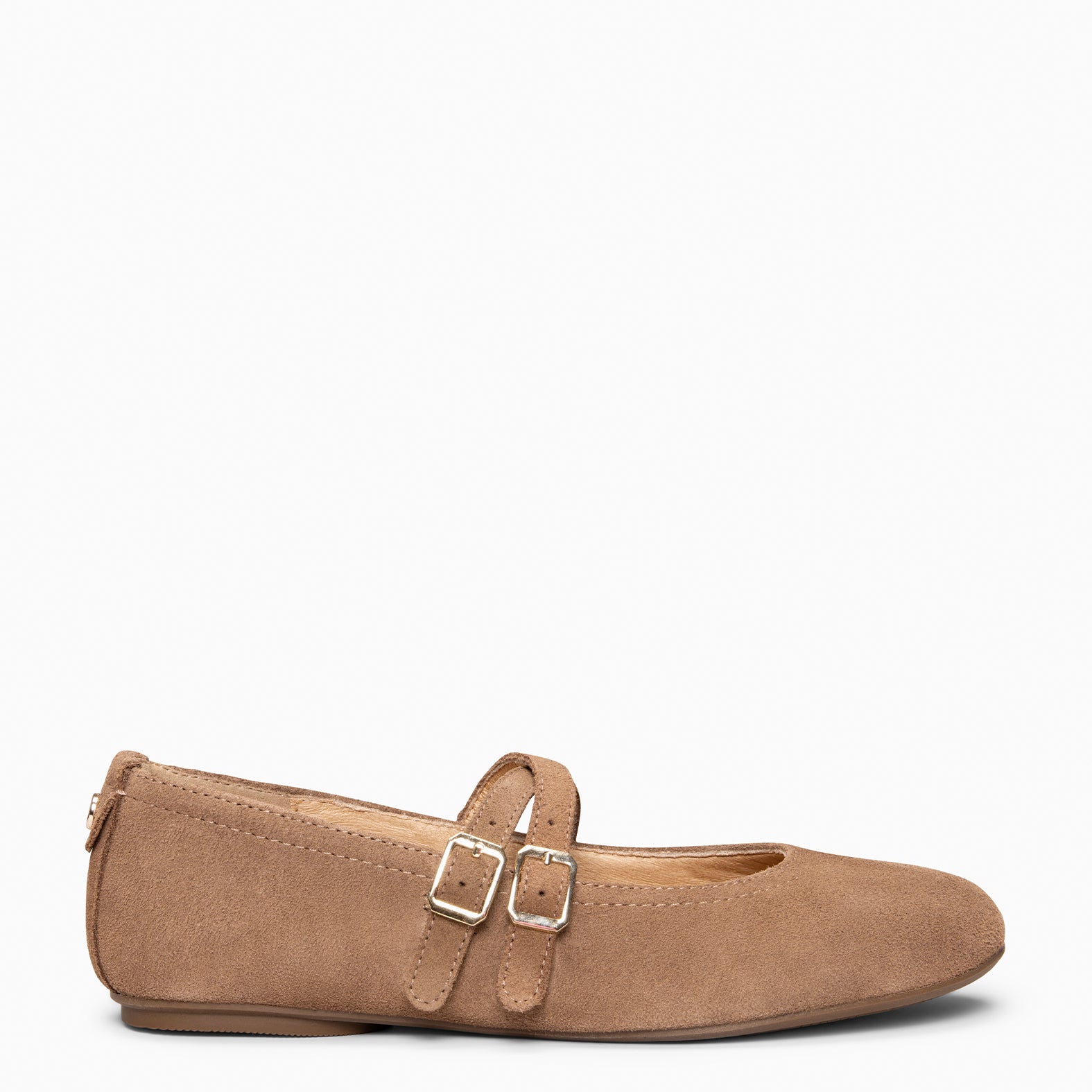 AMAPOLA - Bailarina Plana Baresoft TAUPE