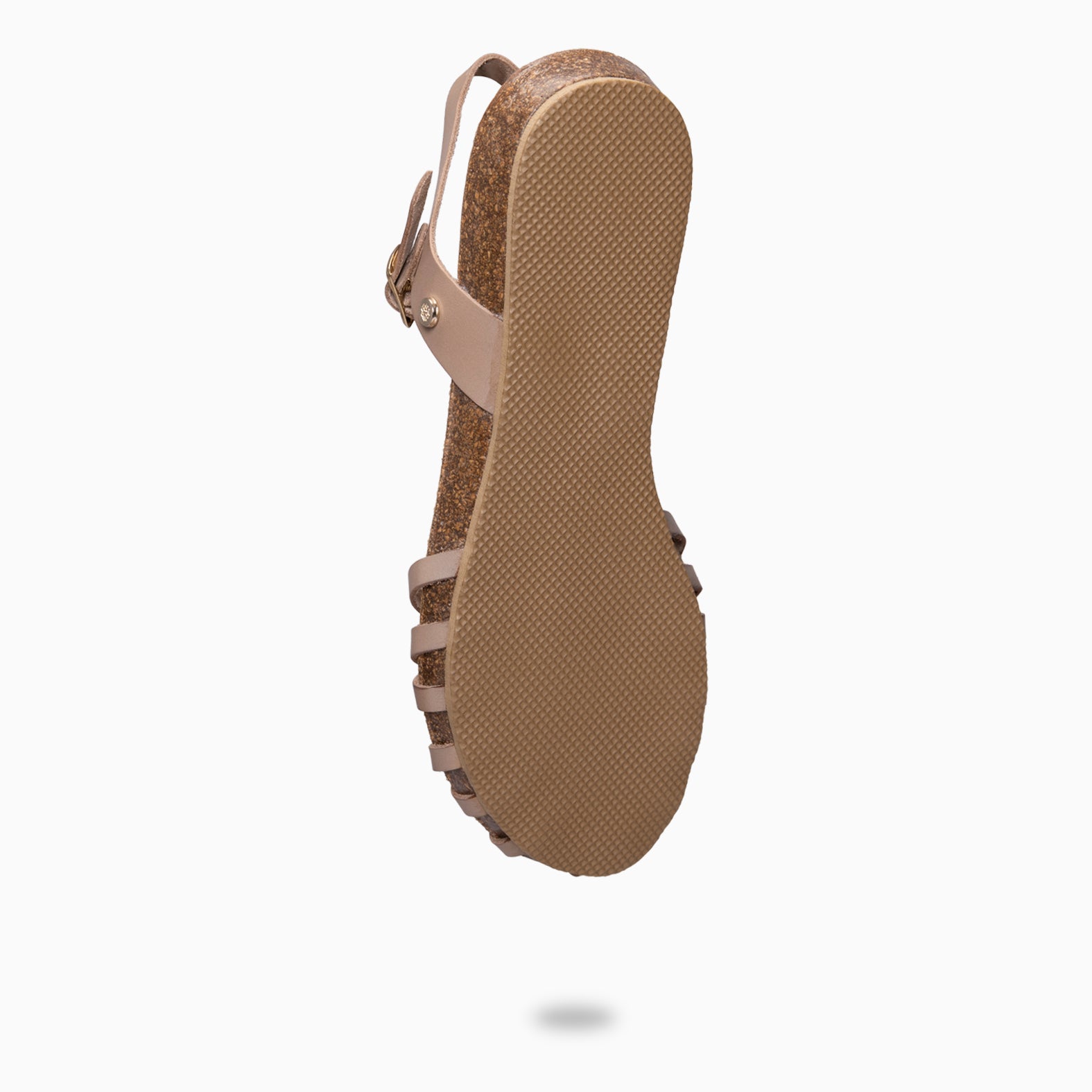 BEACH - Sandalias planas de tiras TAUPE