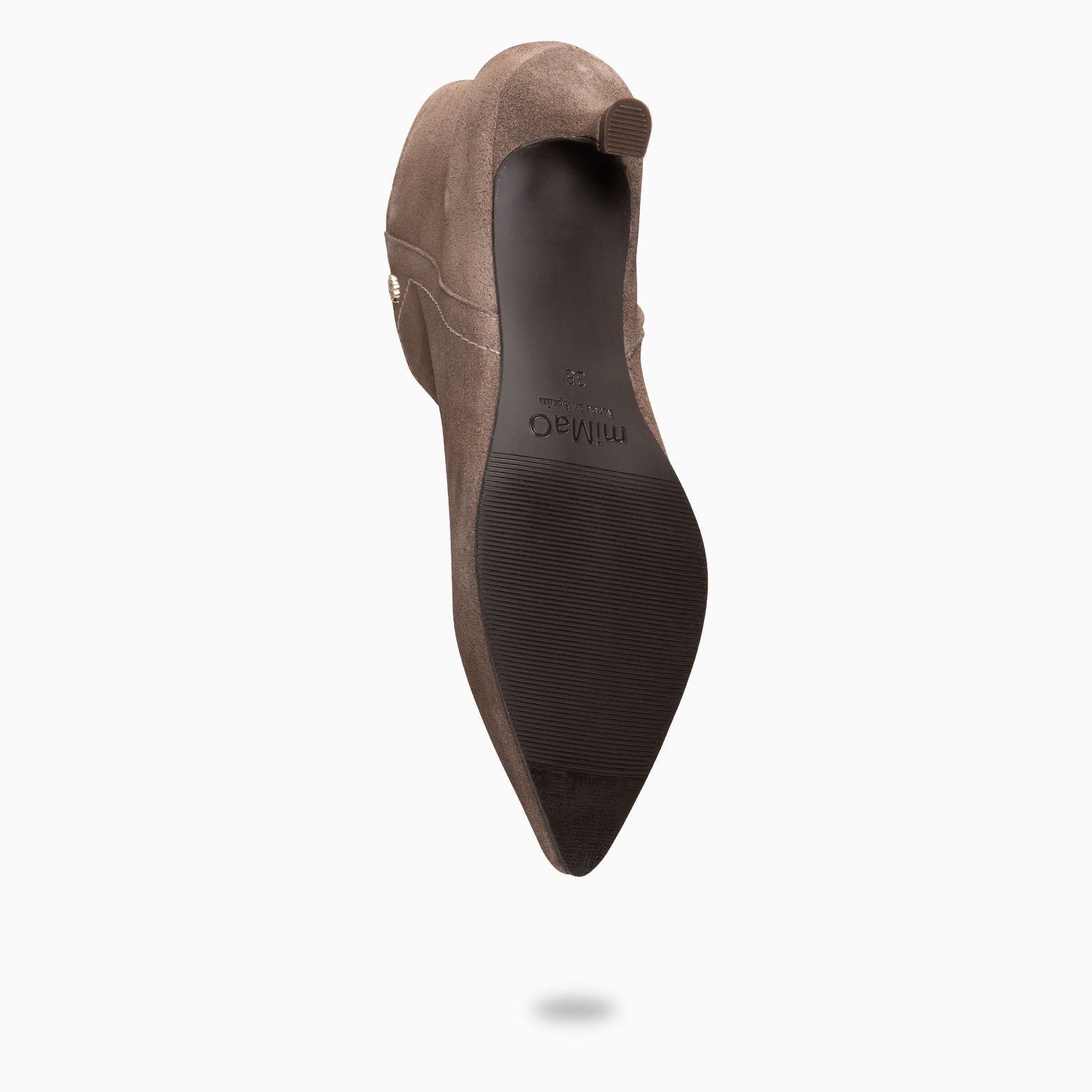 LORD - Bottines à petit talon kitten TAUPE