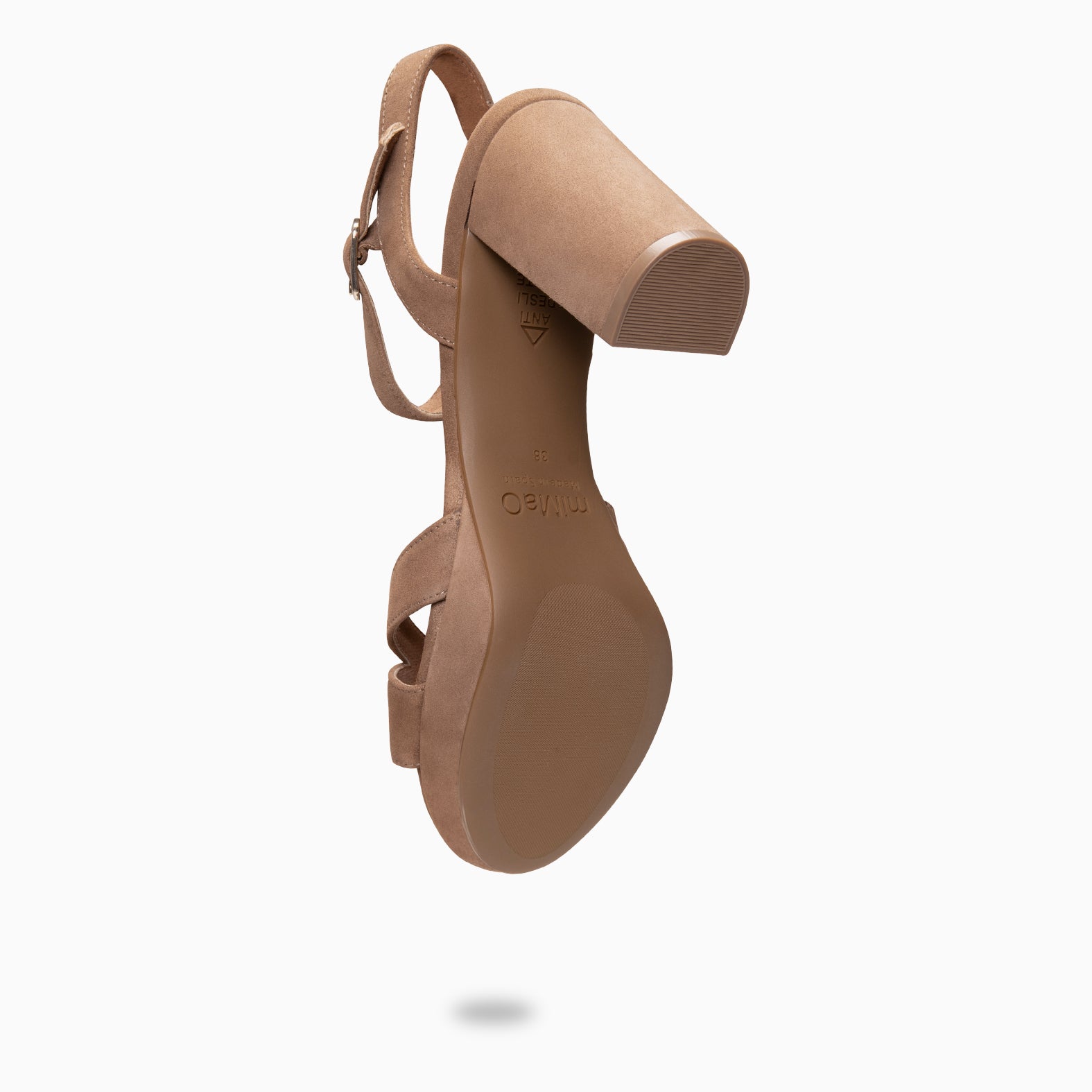 PARIS - Sandalias de fiesta con tacón alto y plataforma TAUPE - miMaO ®