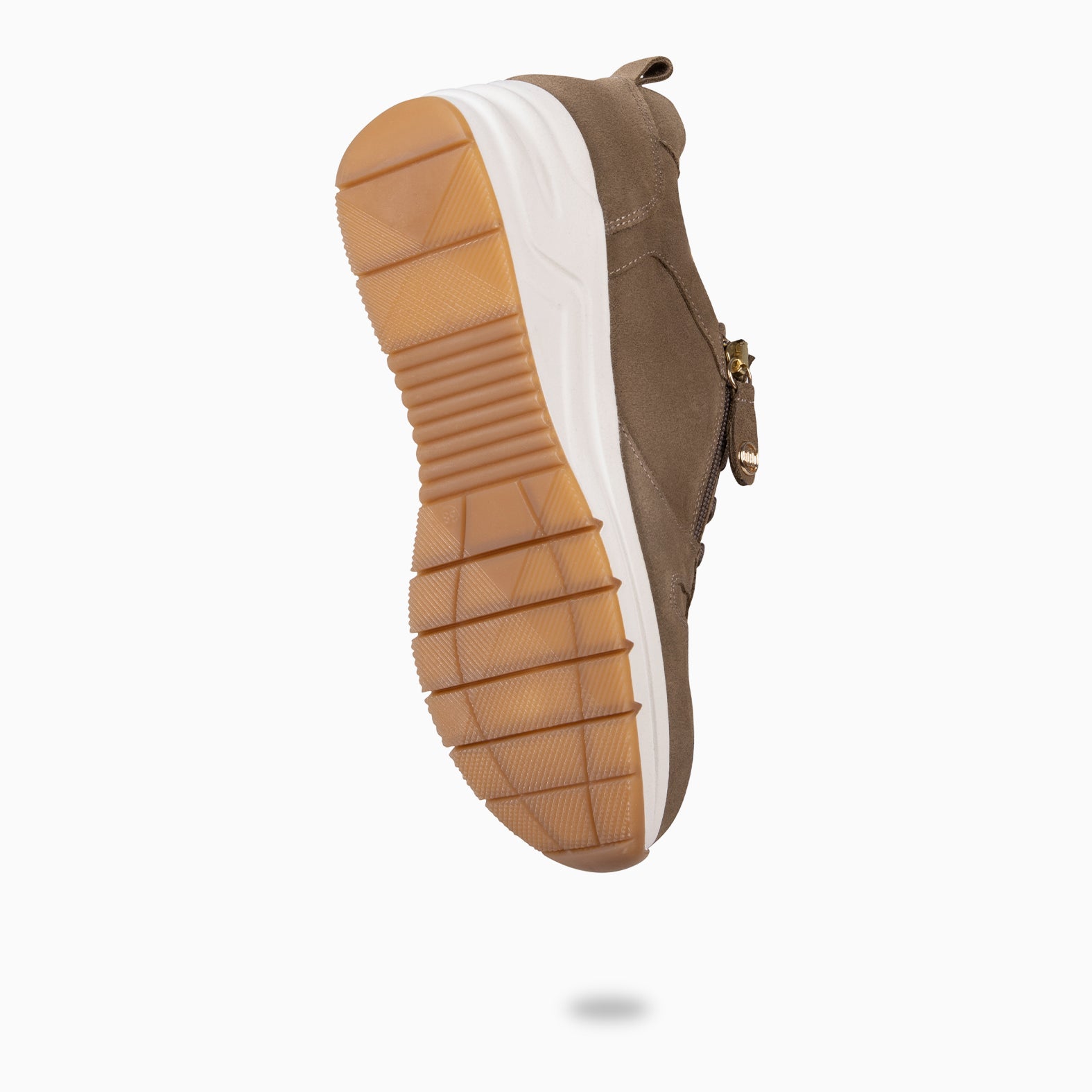 ARLES – Zapatillas deportivas con adorno cremallera TAUPE - miMaO ®