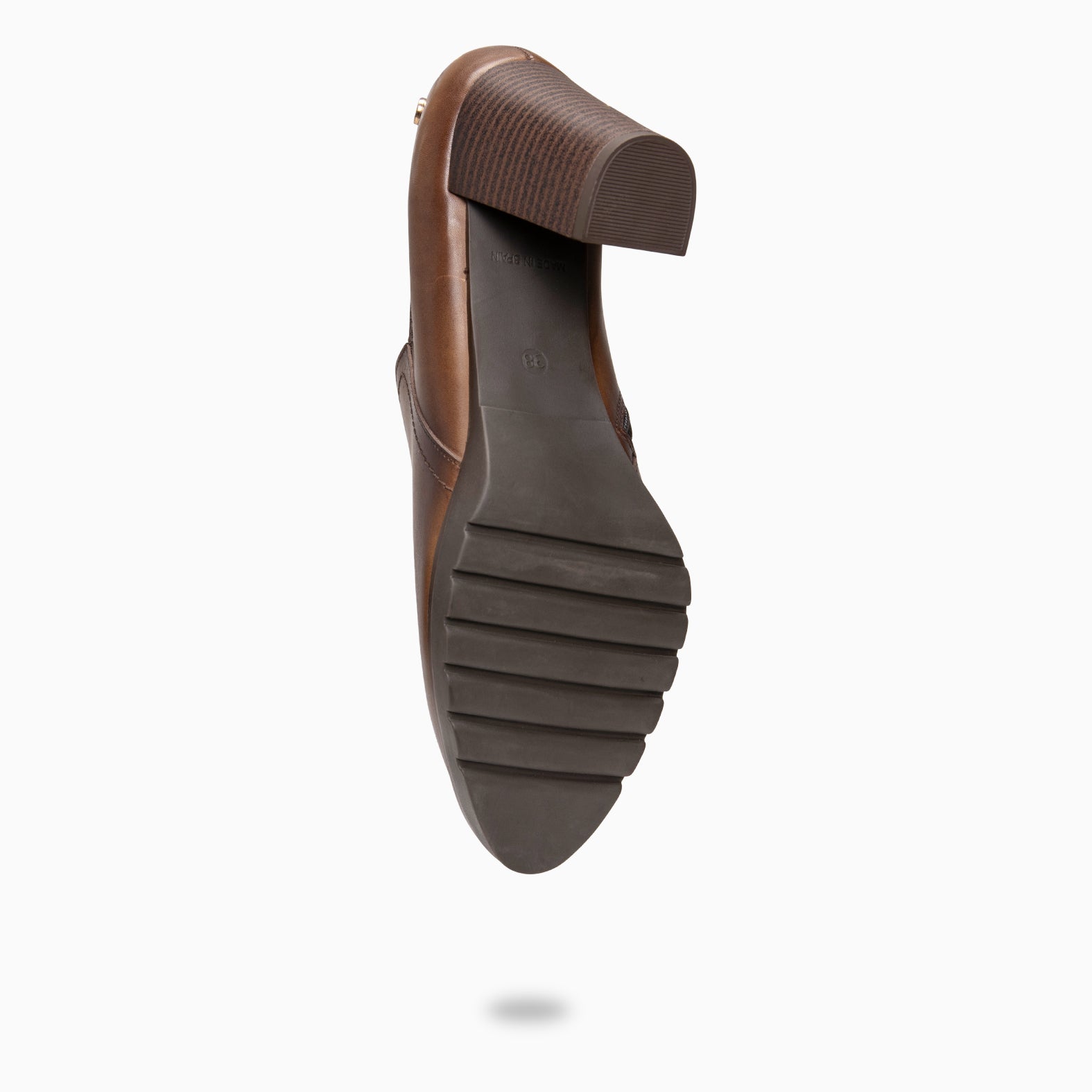 DAYANA - Botines de tacón alto de piel TAUPE