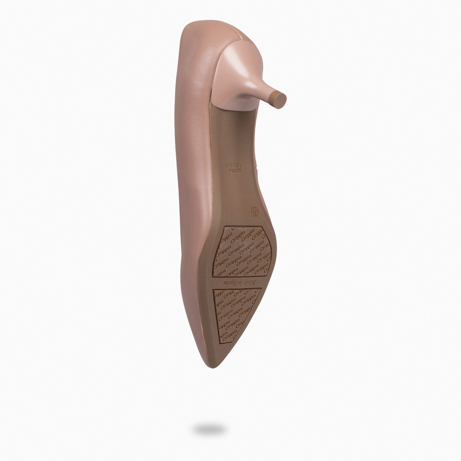 URBAN KITTEN – TAUPE nappa leather kitten heels 