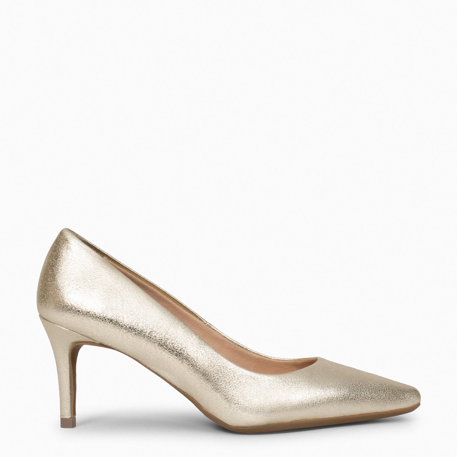 STILETTO SPLASH - Zapatos de tacón de aguja Metalizados PLATINO - miMaO ®