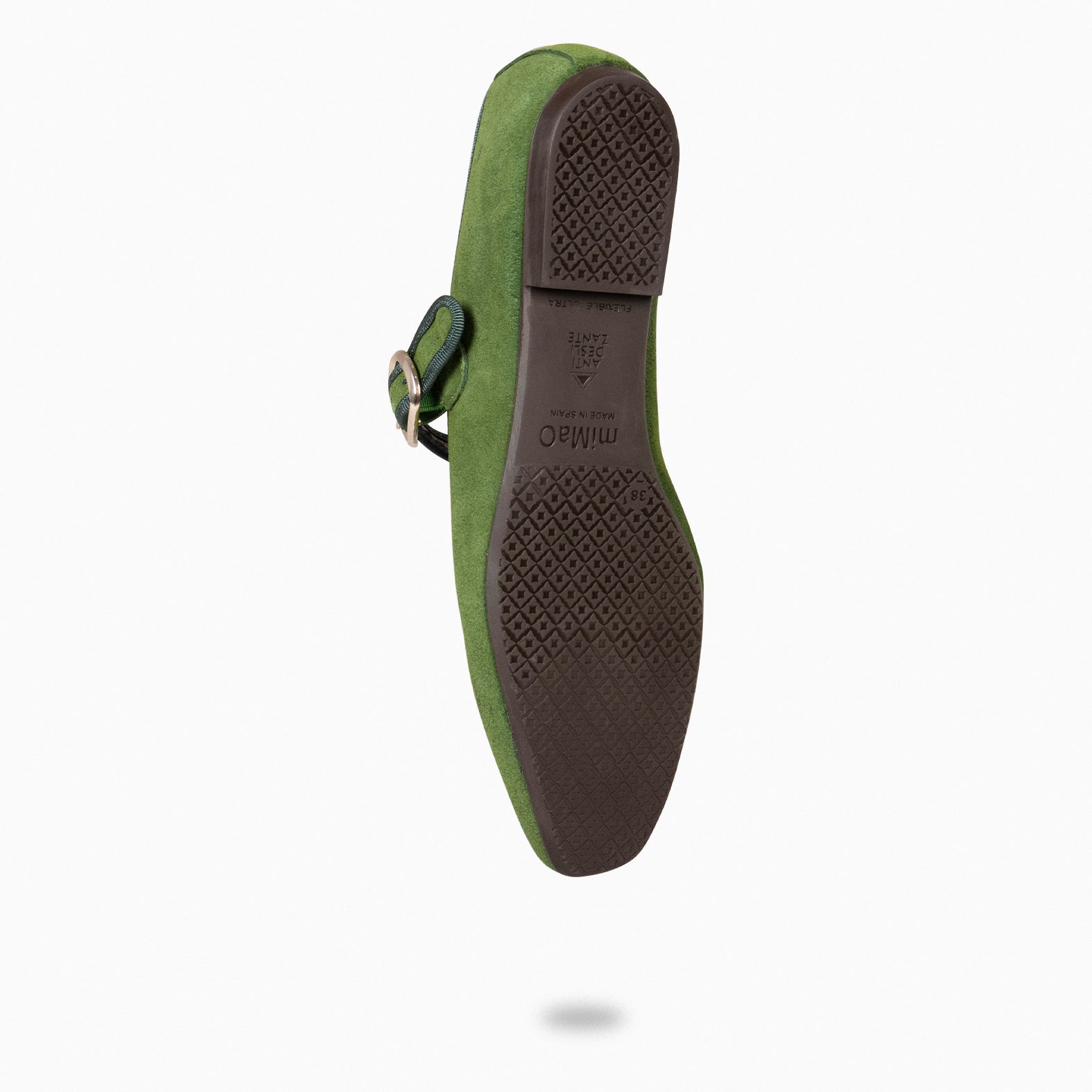 CLARA - Merceditas con puntera cuadrada VERDE - miMaO ®