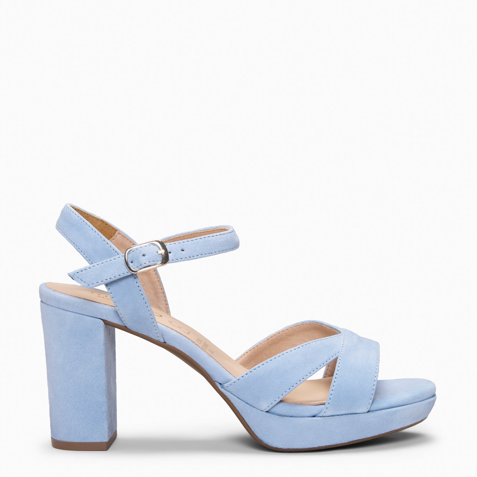 PARIS – Sandalias de fiesta con tacón alto y plataforma AZUL CLARO - miMaO ®