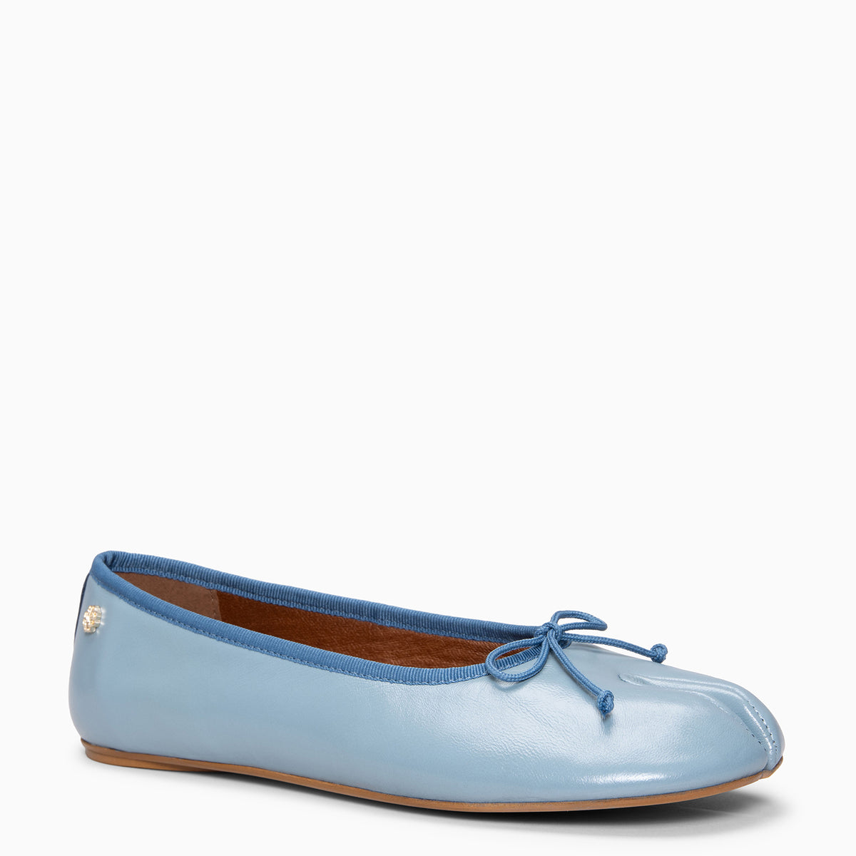 AMAYA - Ballerines Tabi Ultra Confort en cuir BLEU