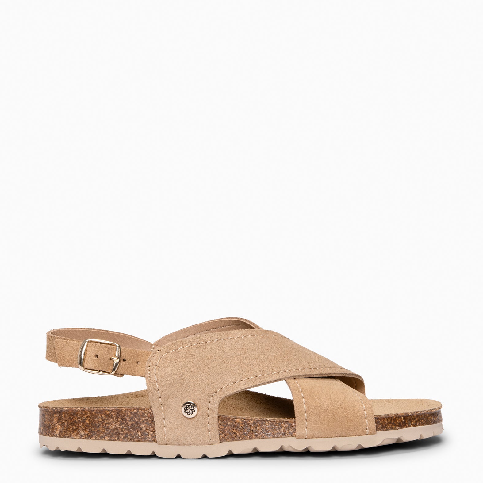 TULUM - Sandalias destalonadas con suela BIO BEIGE