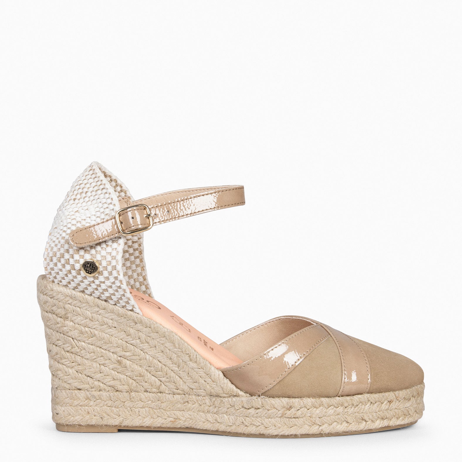 RIVIERA - TAUPE High Heel Wedge
