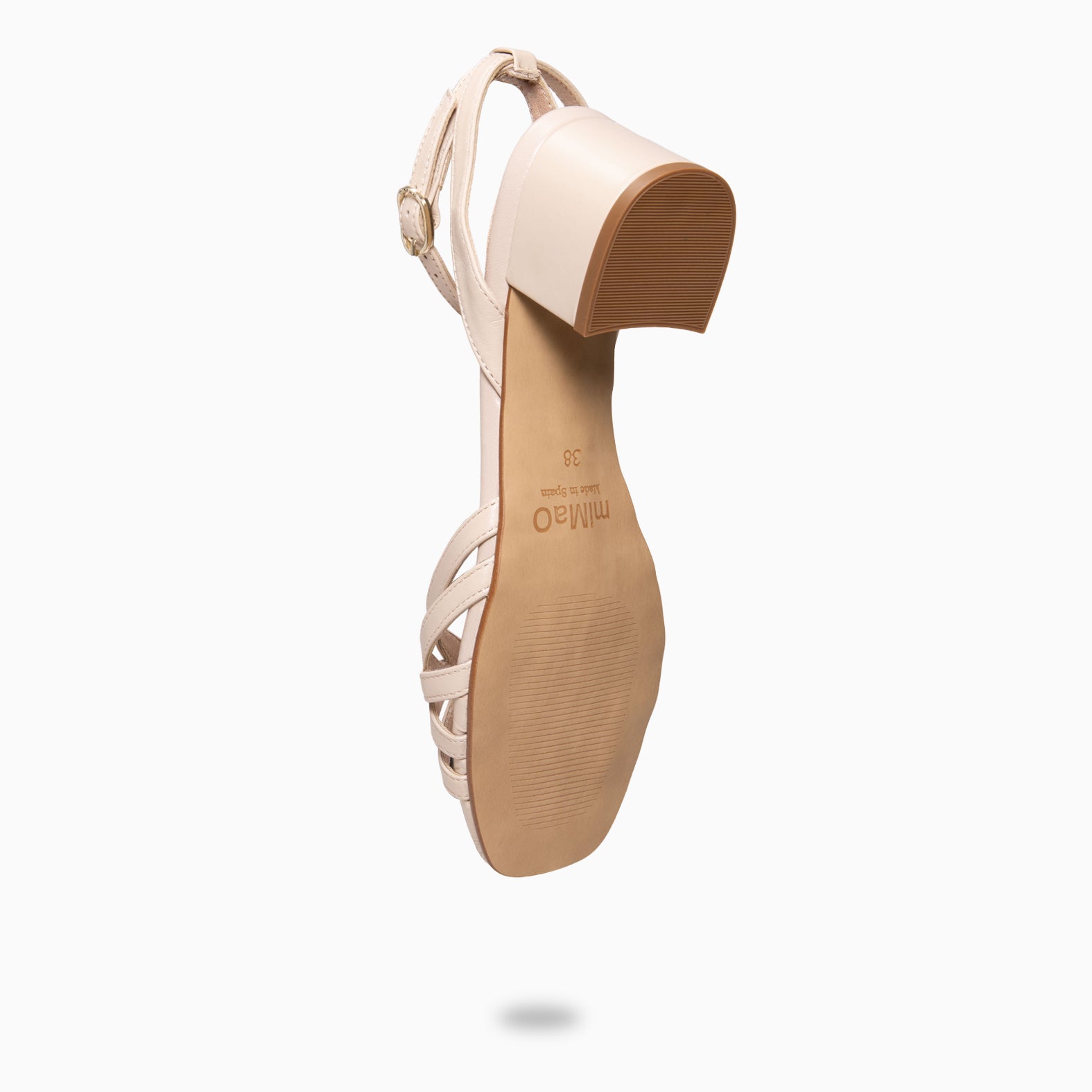 SIRA - Sandalia de tiras de tacón bajo BEIGE