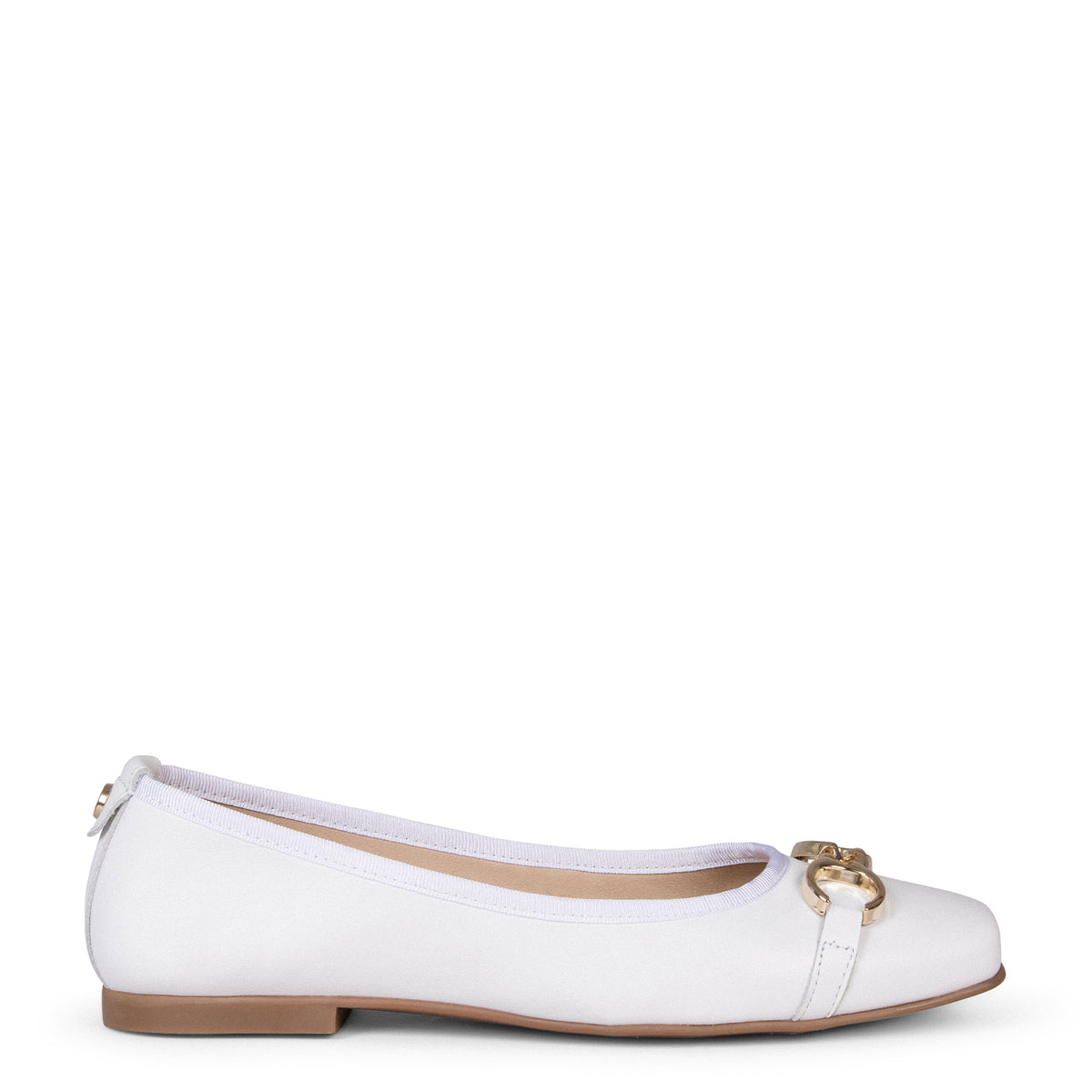SIMBI - Manoletina con estribo BLANCO