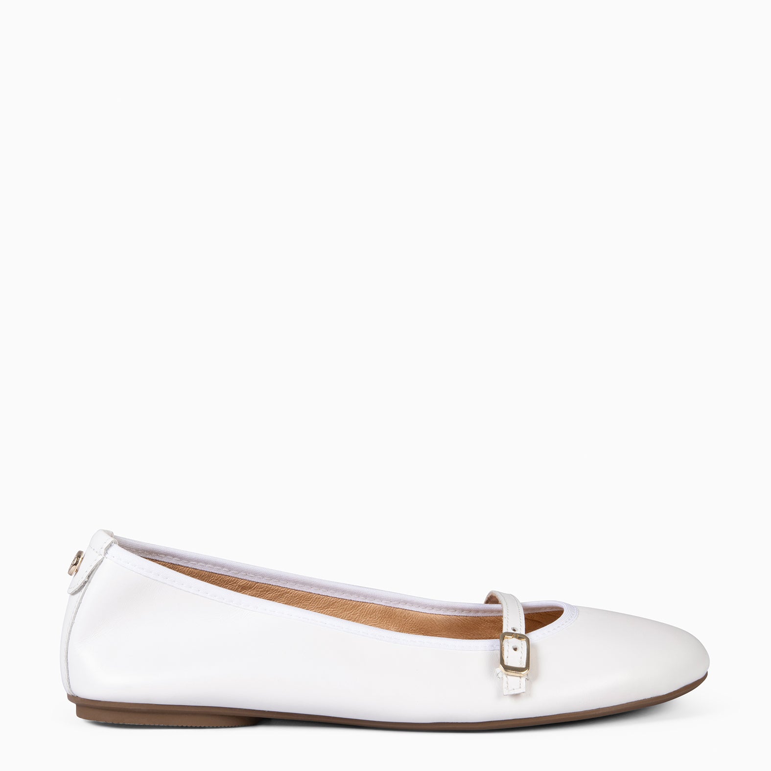 MANDY - BAILARINA PLANA BARESOFT BLANCO - miMaO ®