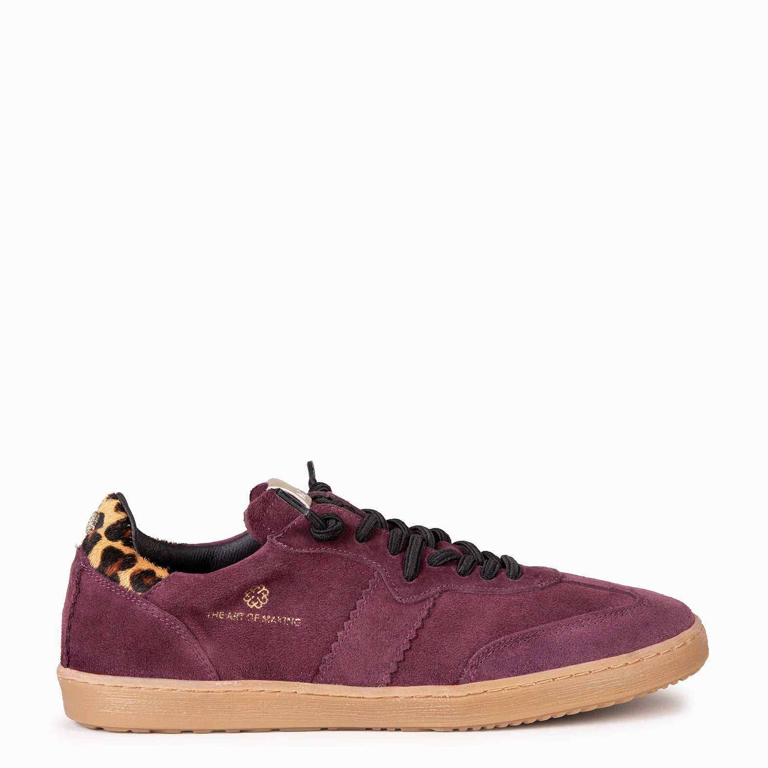STÜDIO 01 -  BURGUNDY Suede sneakers 