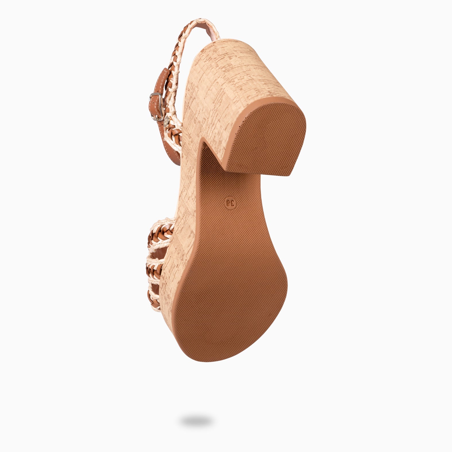FLORA - SANDALIAS CASUALES DE TACÓN ALTO CAMEL - miMaO ®