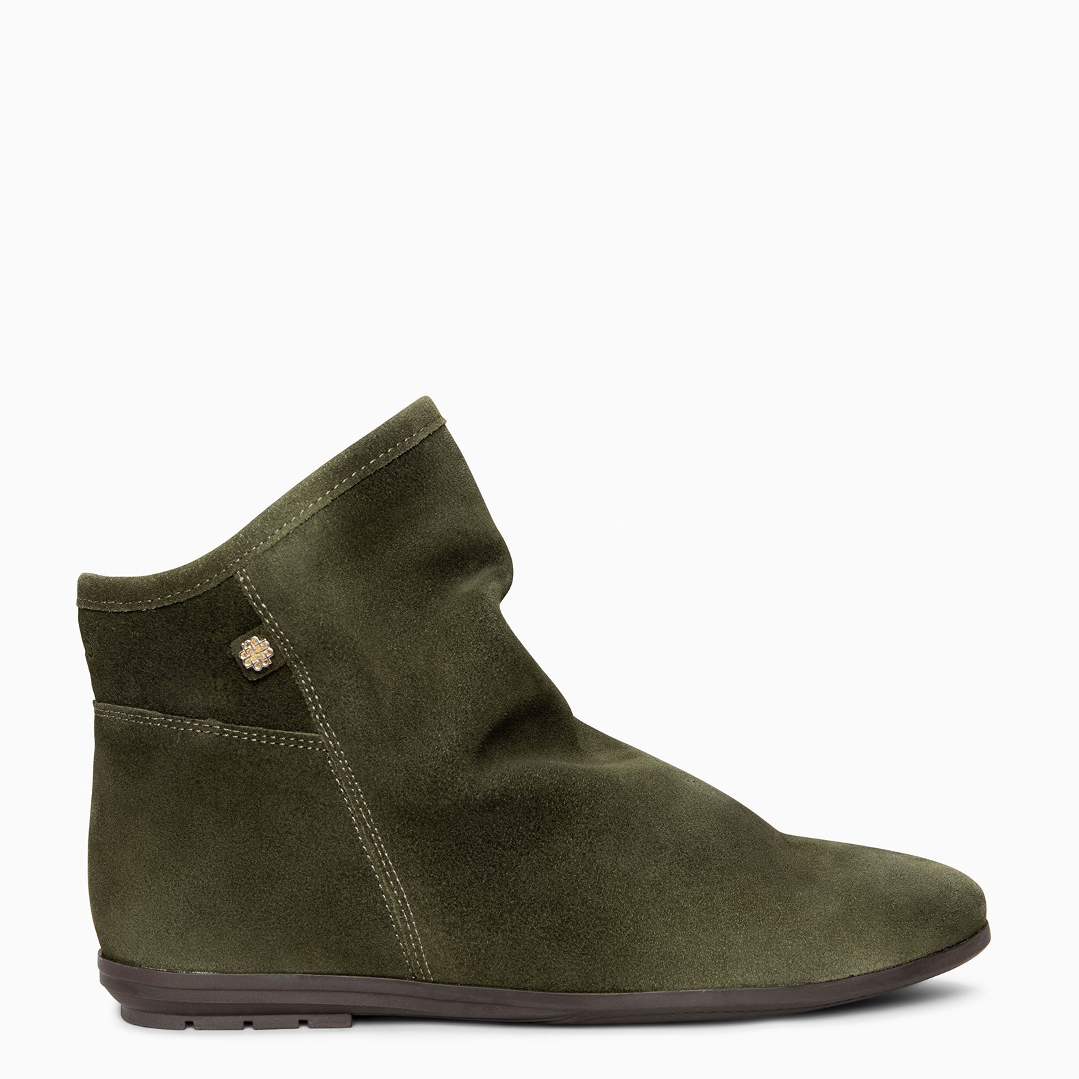 CHESS - Botines de ante con caña fruncida KAQUI - miMaO ®
